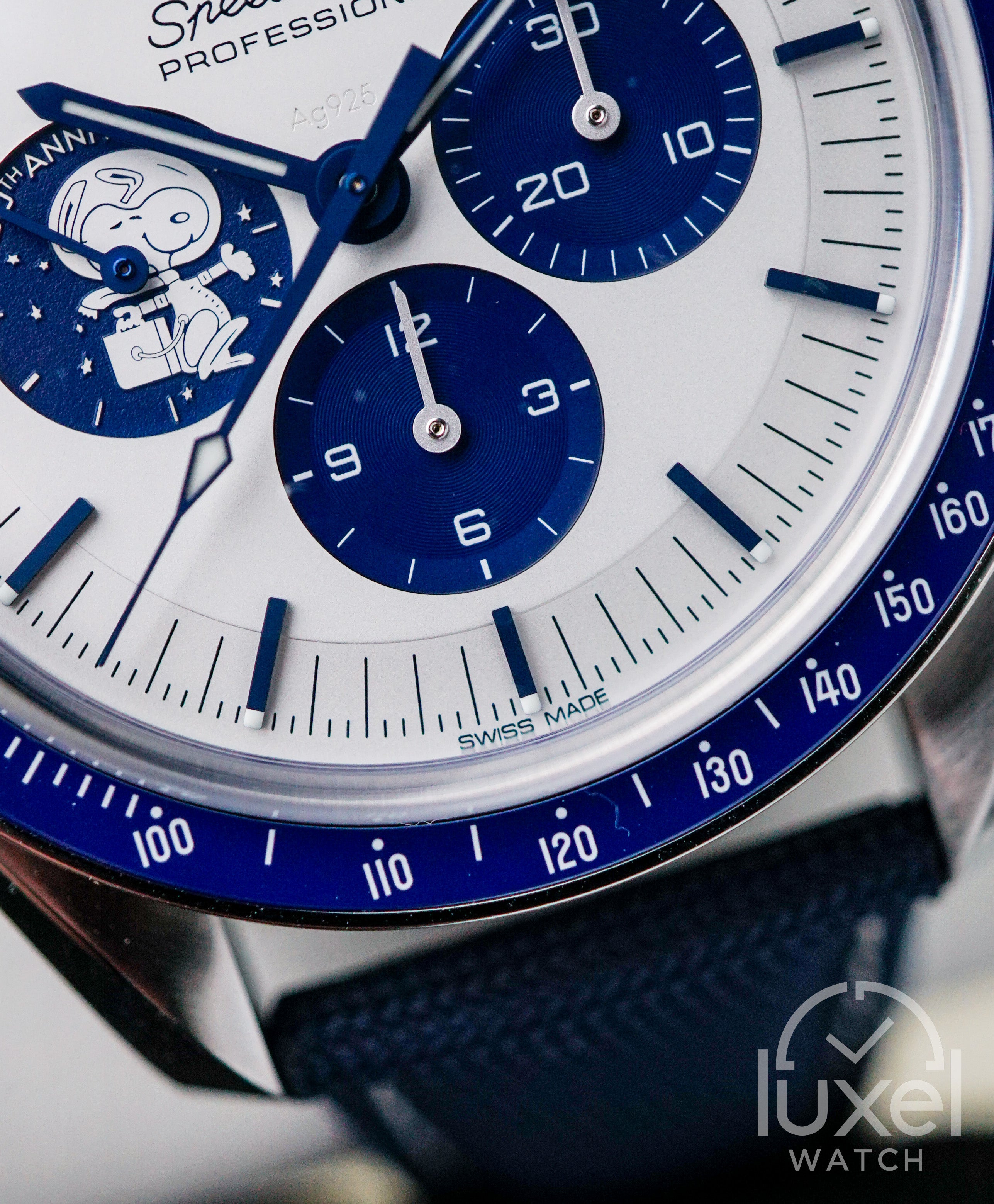 Speedmaster Anniversary Series “Silver Snoopy Award” 50th Anniversary Steel Case with Silver Dial 310.32.42.50.02.001