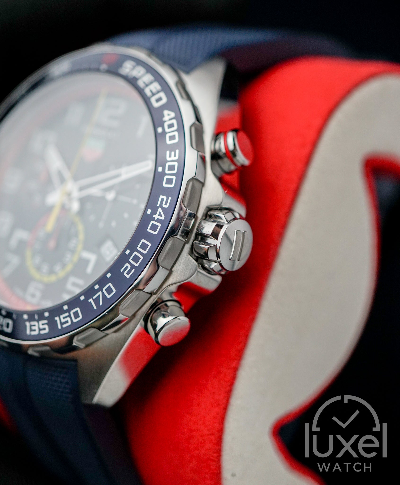Formula 1 Chronograph X Red Bull Racing 43mm Steel Case with Blue Dial Rubber Strap CAZ101AL.FT8052