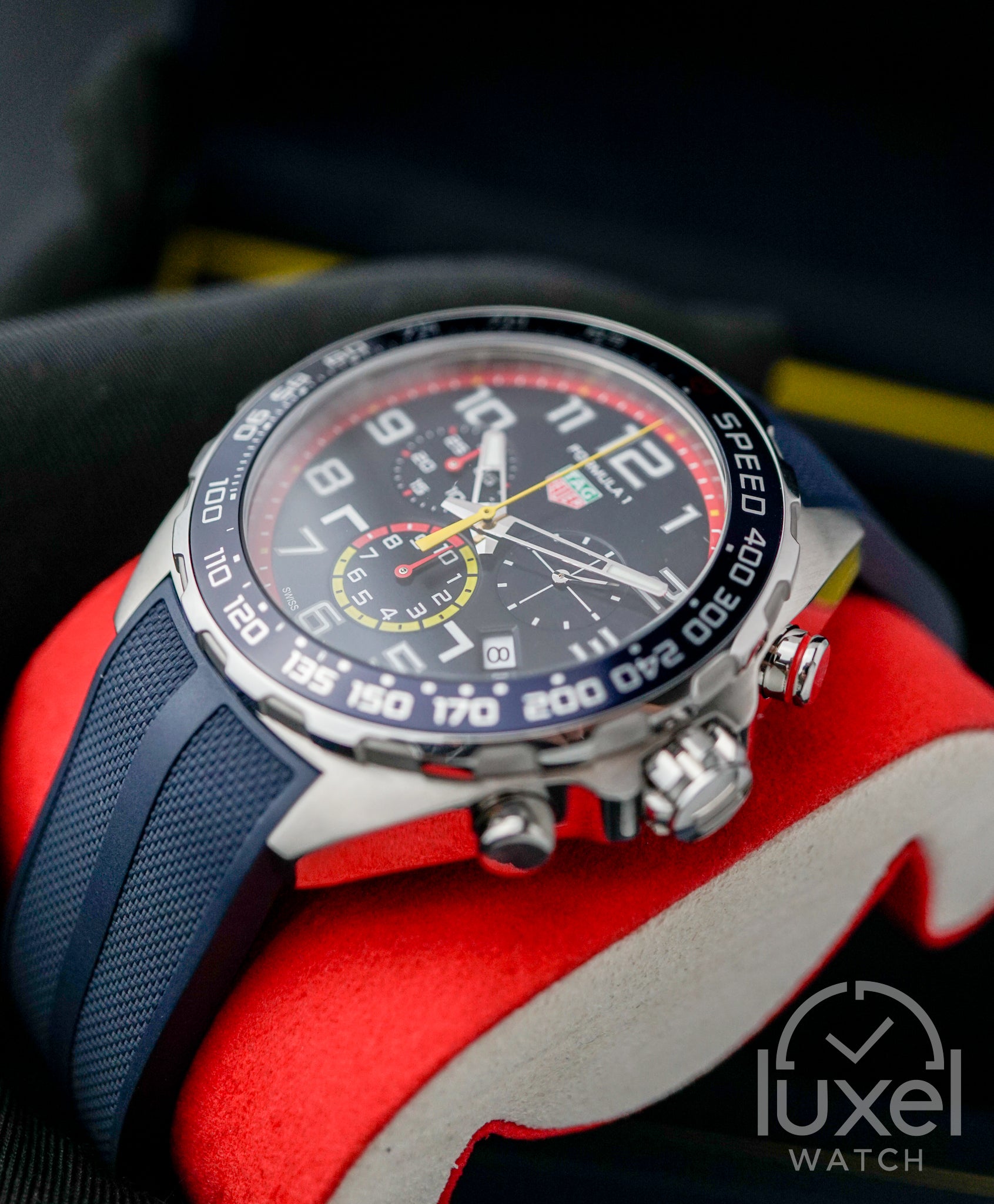 Formula 1 Chronograph X Red Bull Racing 43mm Steel Case with Blue Dial Rubber Strap CAZ101AL.FT8052