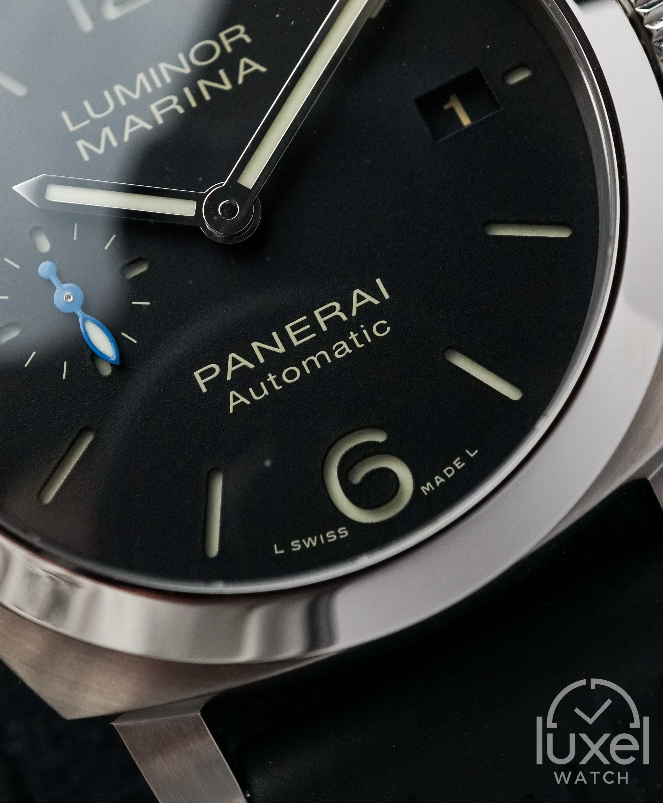 panerai Luminor Quaranta With Black Dial Rubber Strap PAM1372