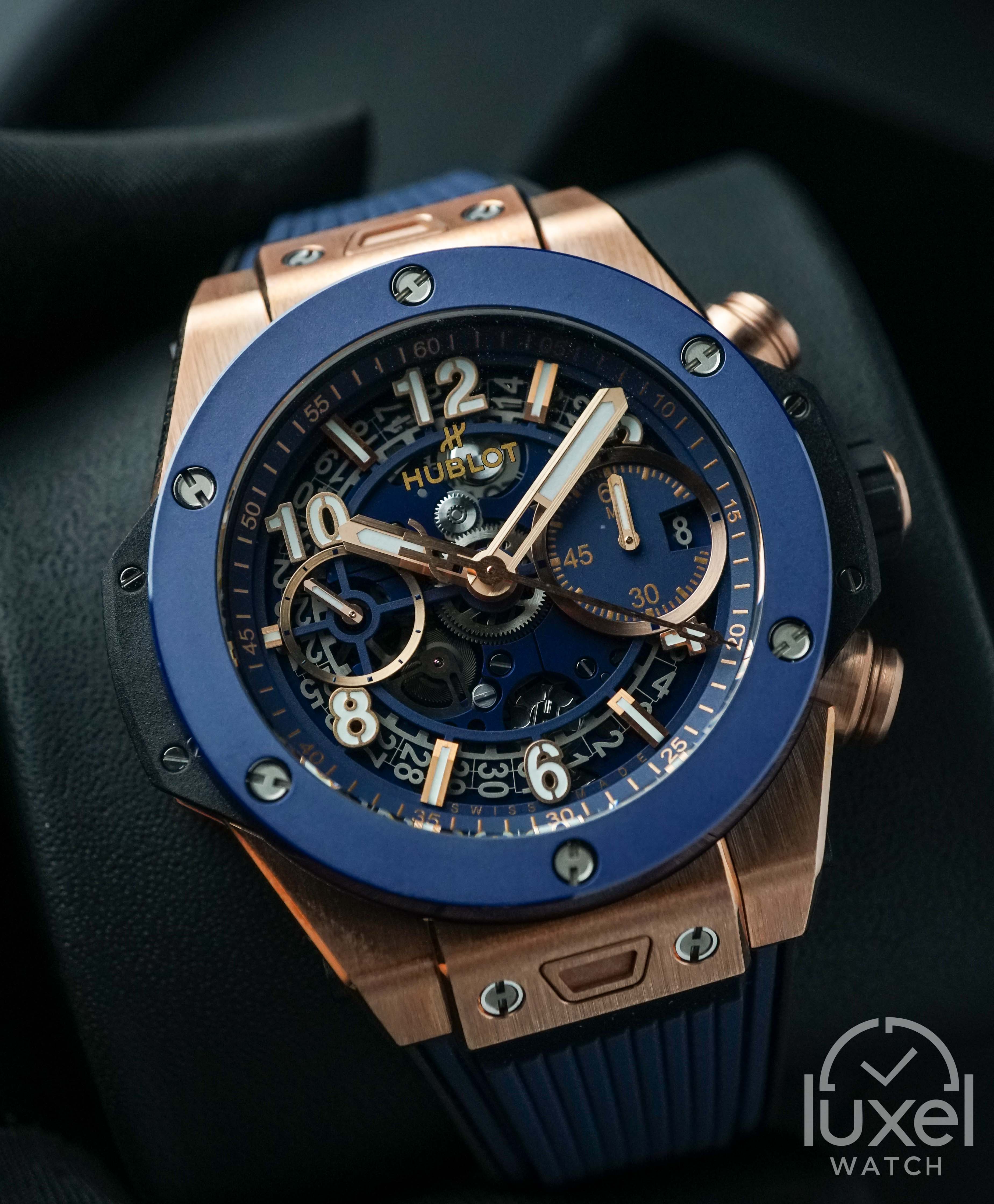 hublot Big Bang Unico King Gold Blue Ceramic 441.OL.5181.RX