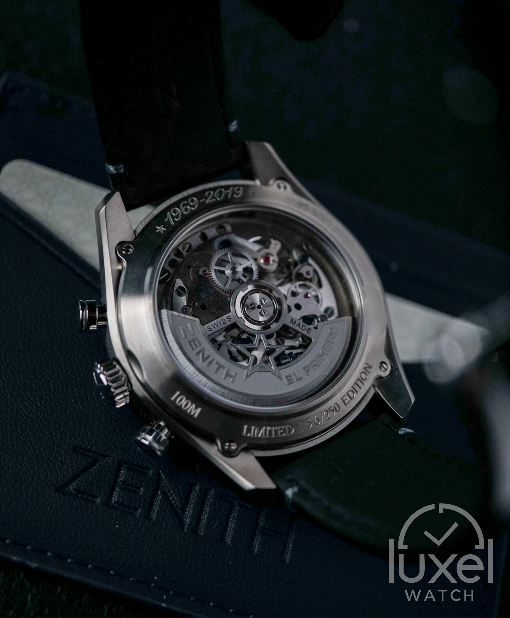El Primero Chronograph Automatic Skeleton Black Leather Strap 95.3001.3600/69.C817