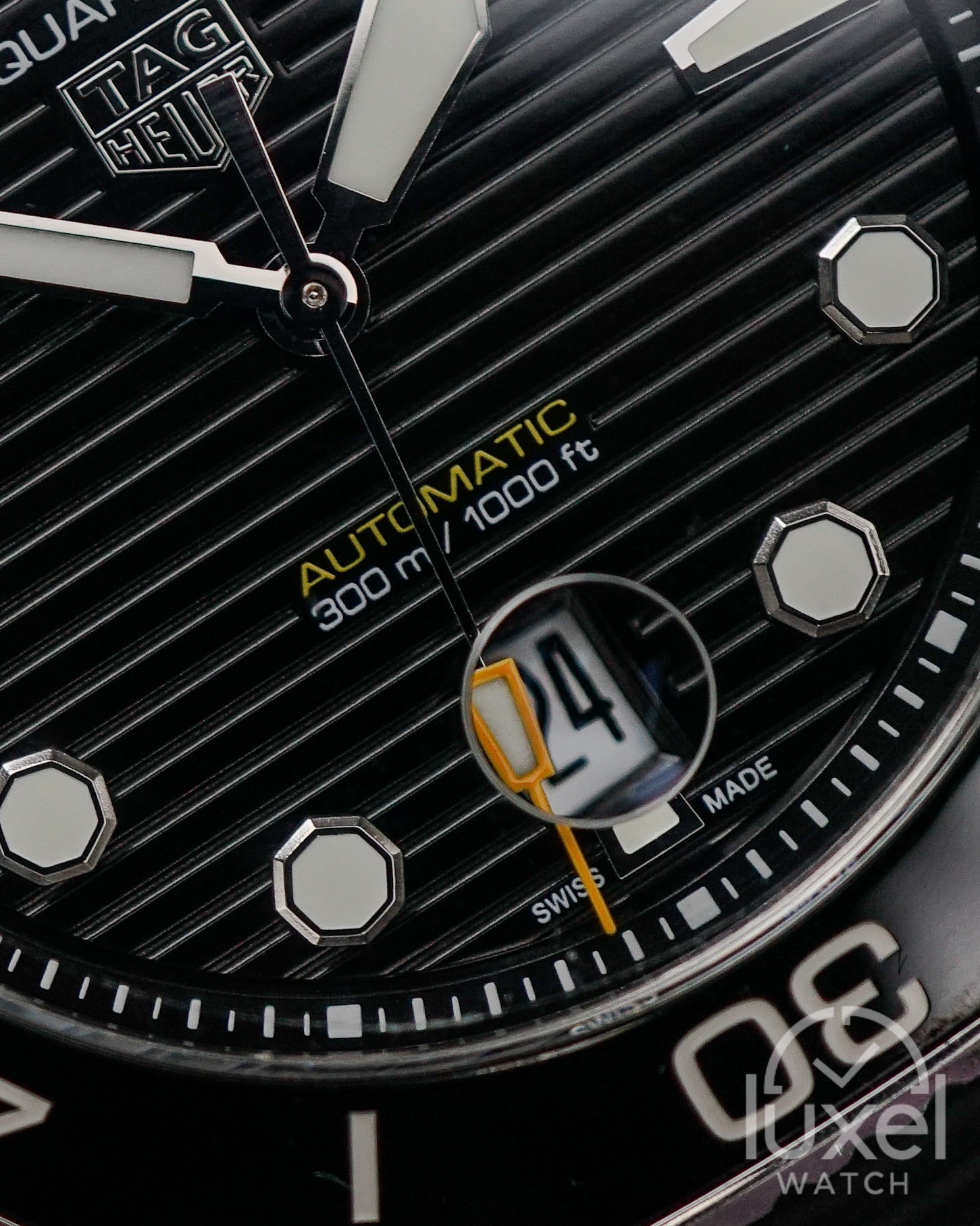 Aquaracer Professional 300 Date Black Dial Rubber Strap WBP201A.FT6197