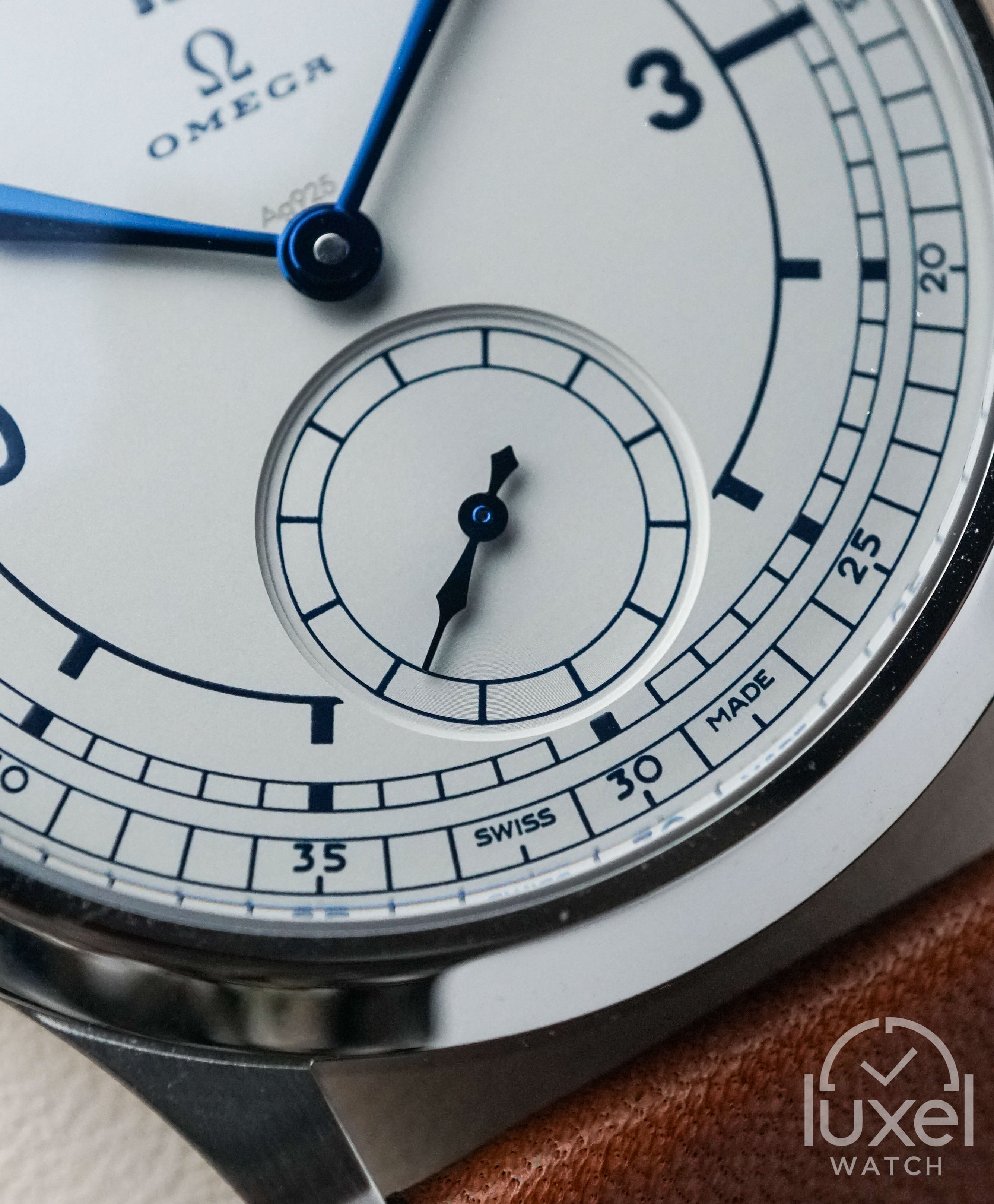 omega Specialties CK 859 With White Dial Leather Strap 511.12.39.21.99.002