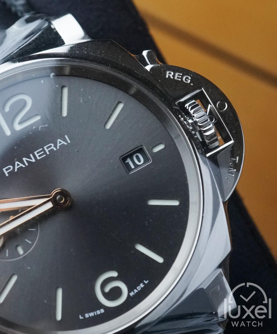 panerai Luminor Due With Black Dial Leather Strap PAM01250