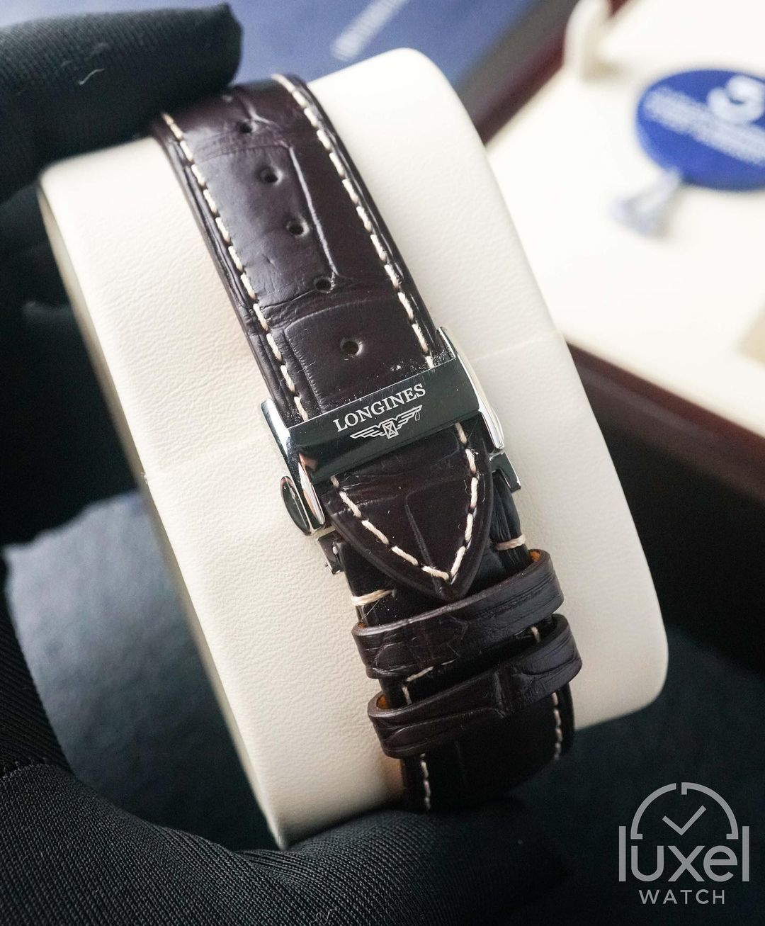 longines Master Collection With Silver “Barleycorn” Dial Leather Strap L2.909.4.78.3