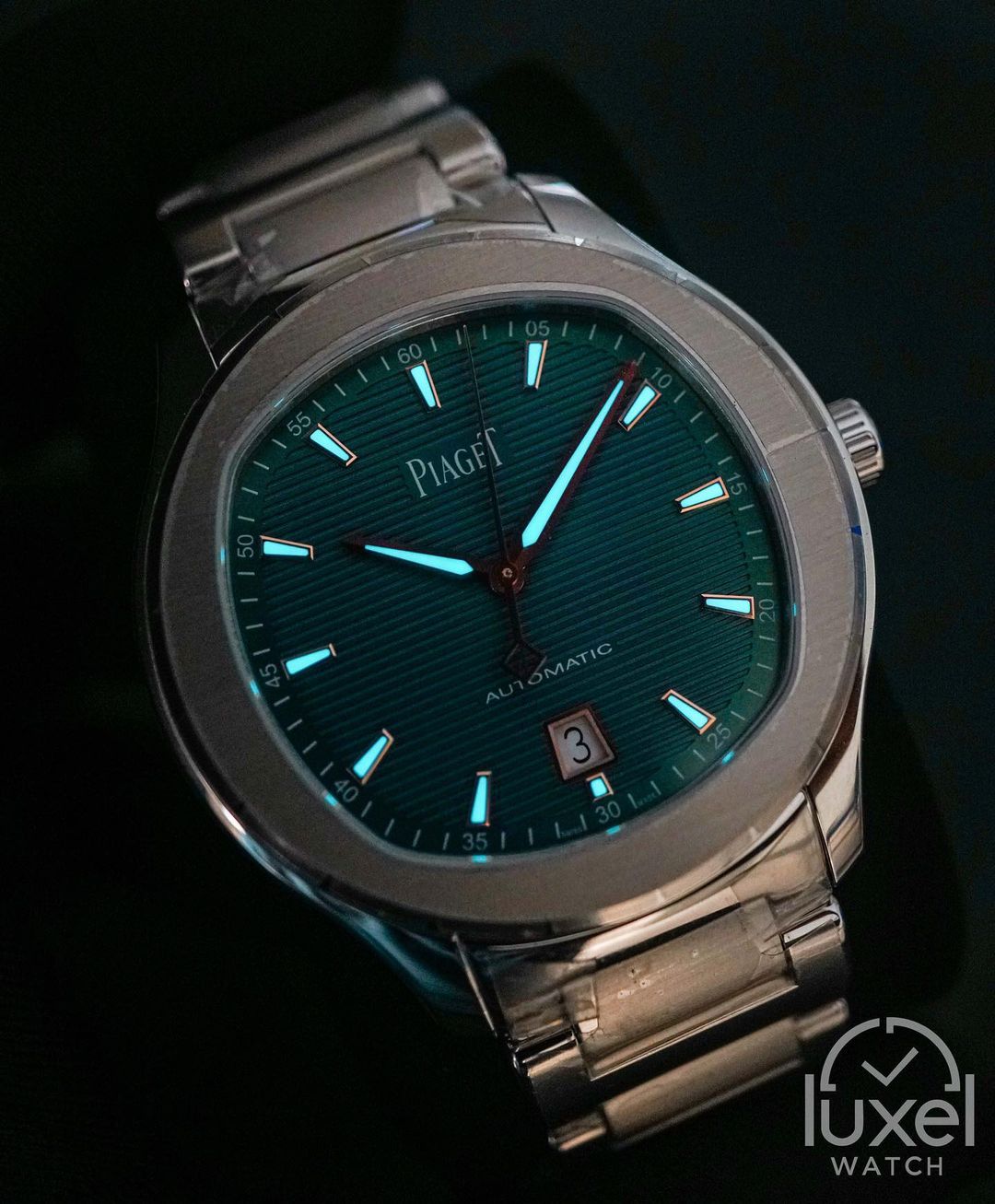 piaget Polo S “Limited Edition” With Green PVD Dial Steel Bracelet G0A45005