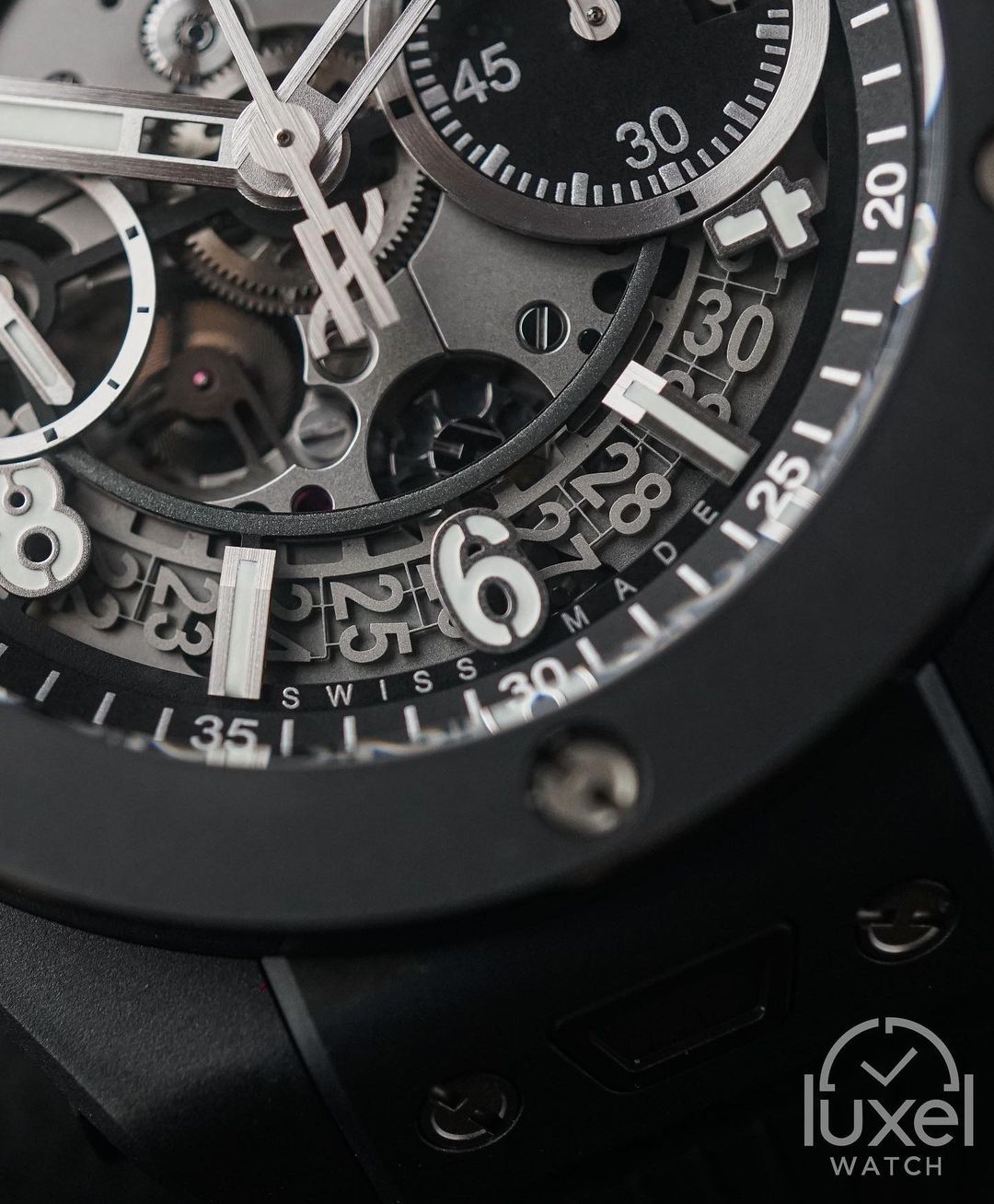 hublot Big Bang Unico Black Magic With Black Dial Rubber Strap 421.CI.1170.RX