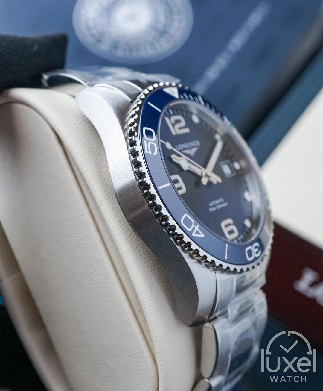 longines Hydroconquest With Blue Dial Steel Bracelet L3.781.4.96.6