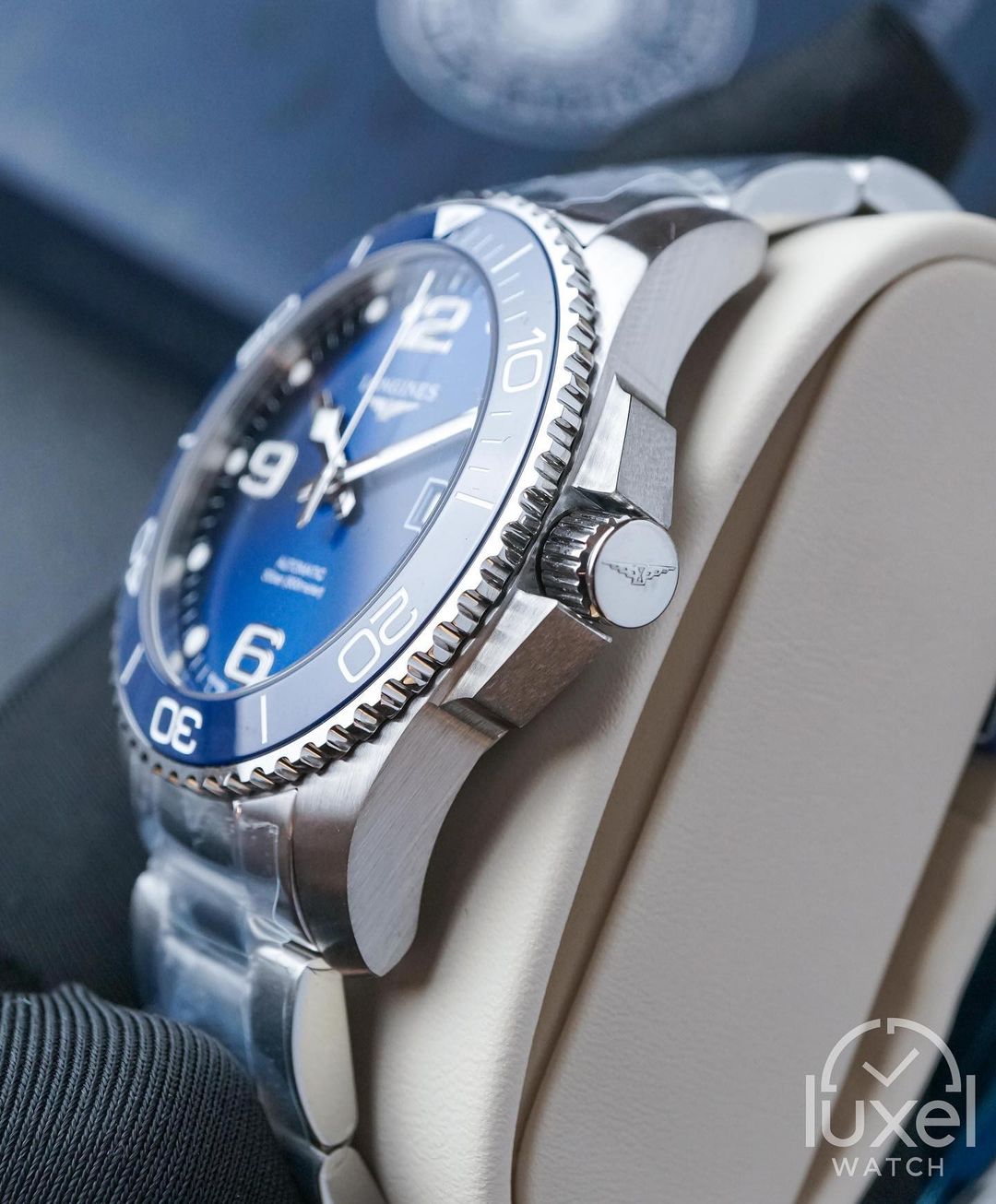 longines Hydroconquest With Blue Dial Steel Bracelet L3.781.4.96.6