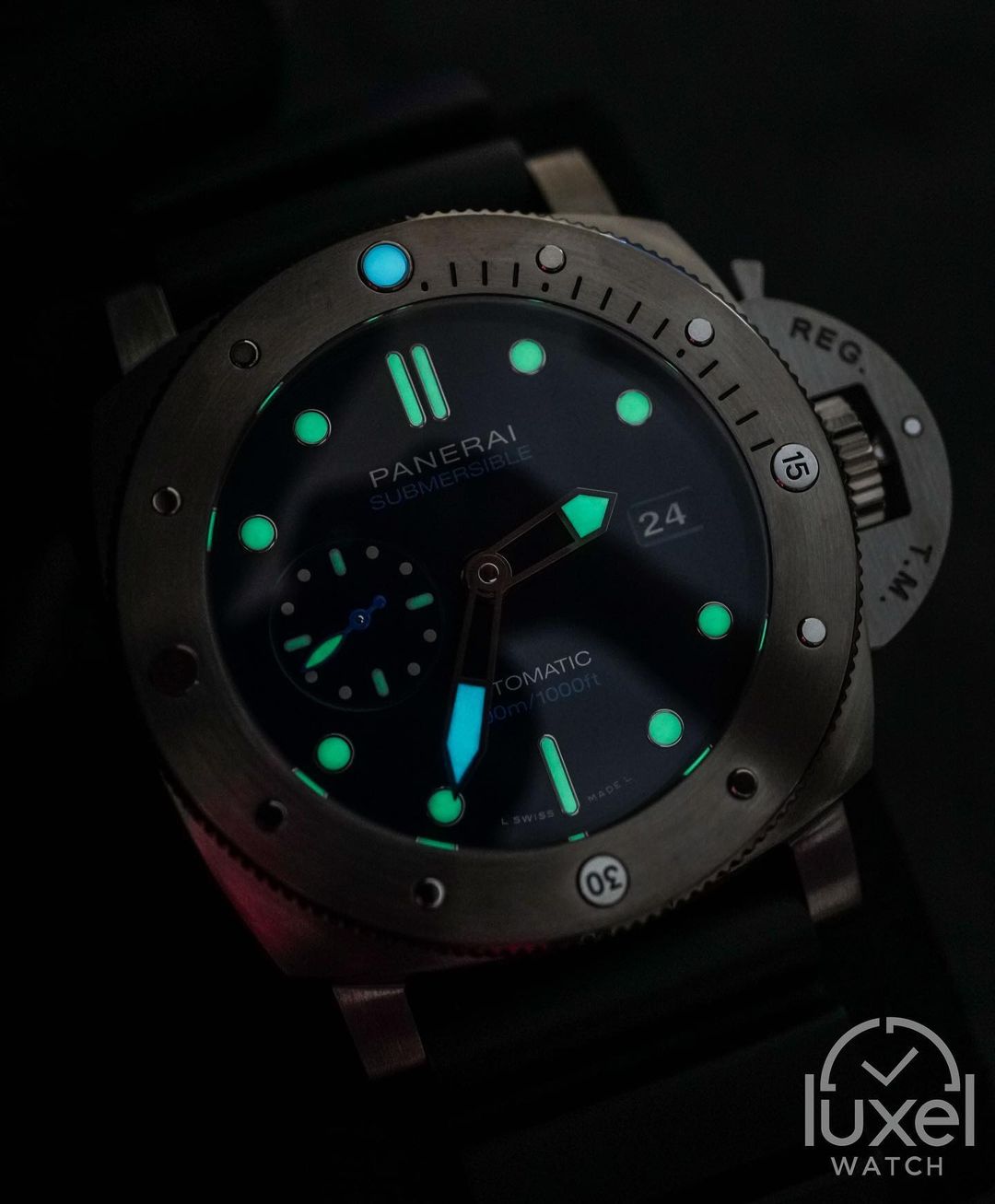 panerai Submersible BMG-TECH With Blue Dial Rubber Strap PAM00692