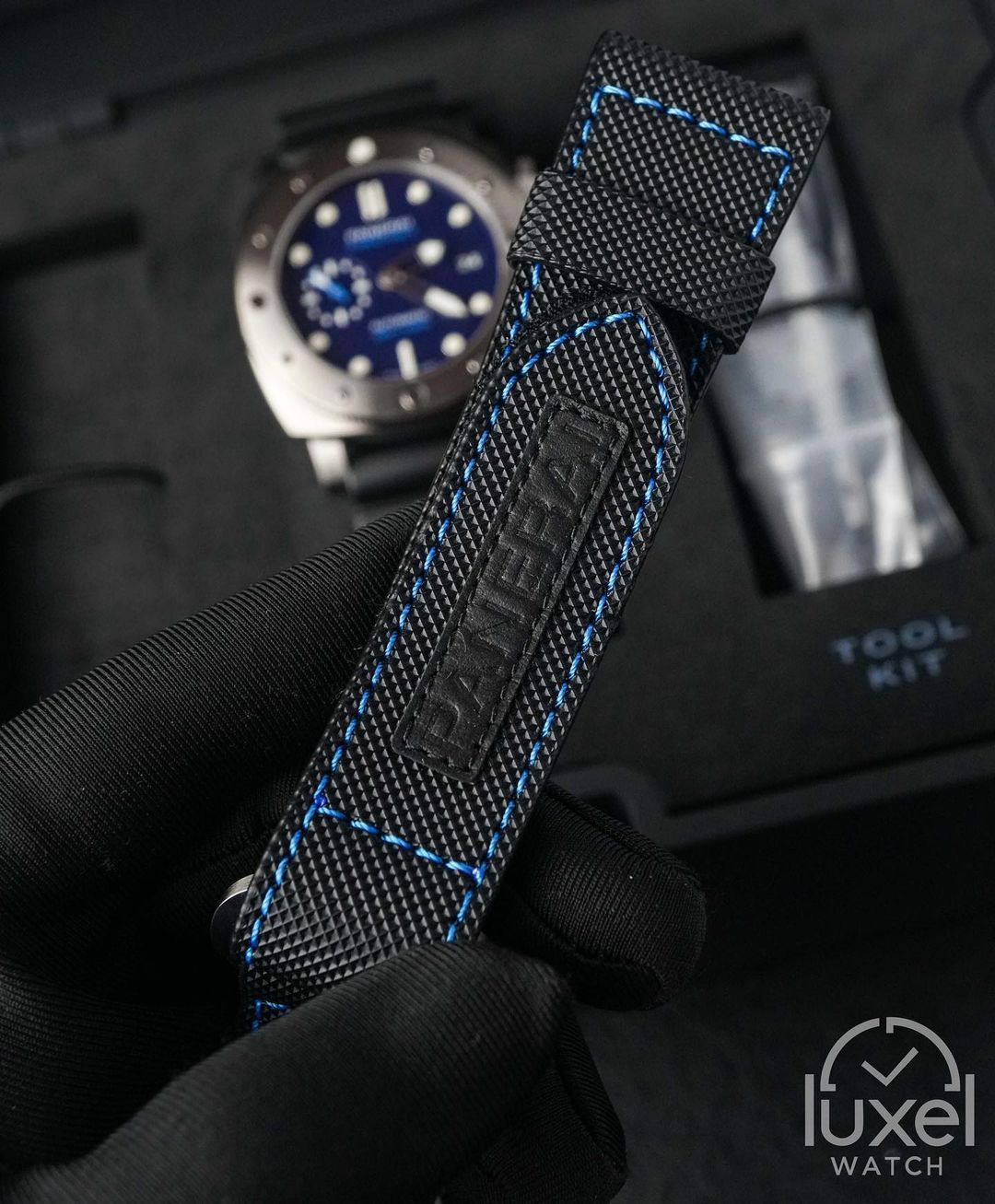 panerai Submersible BMG-TECH With Blue Dial Rubber Strap PAM00692