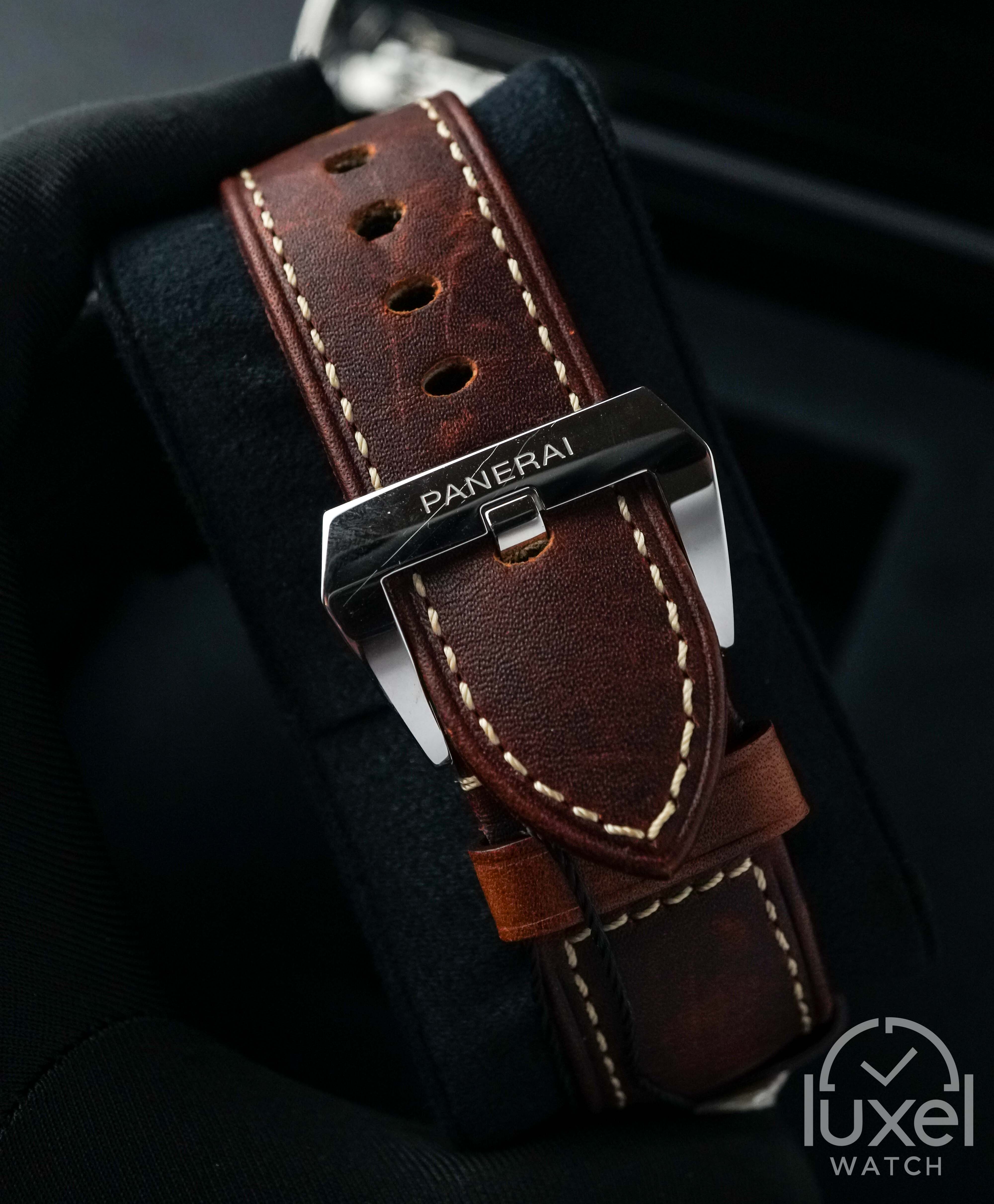 panerai Radiomir Base Logo With Dark Brown Dial Leather Strap PAM00753