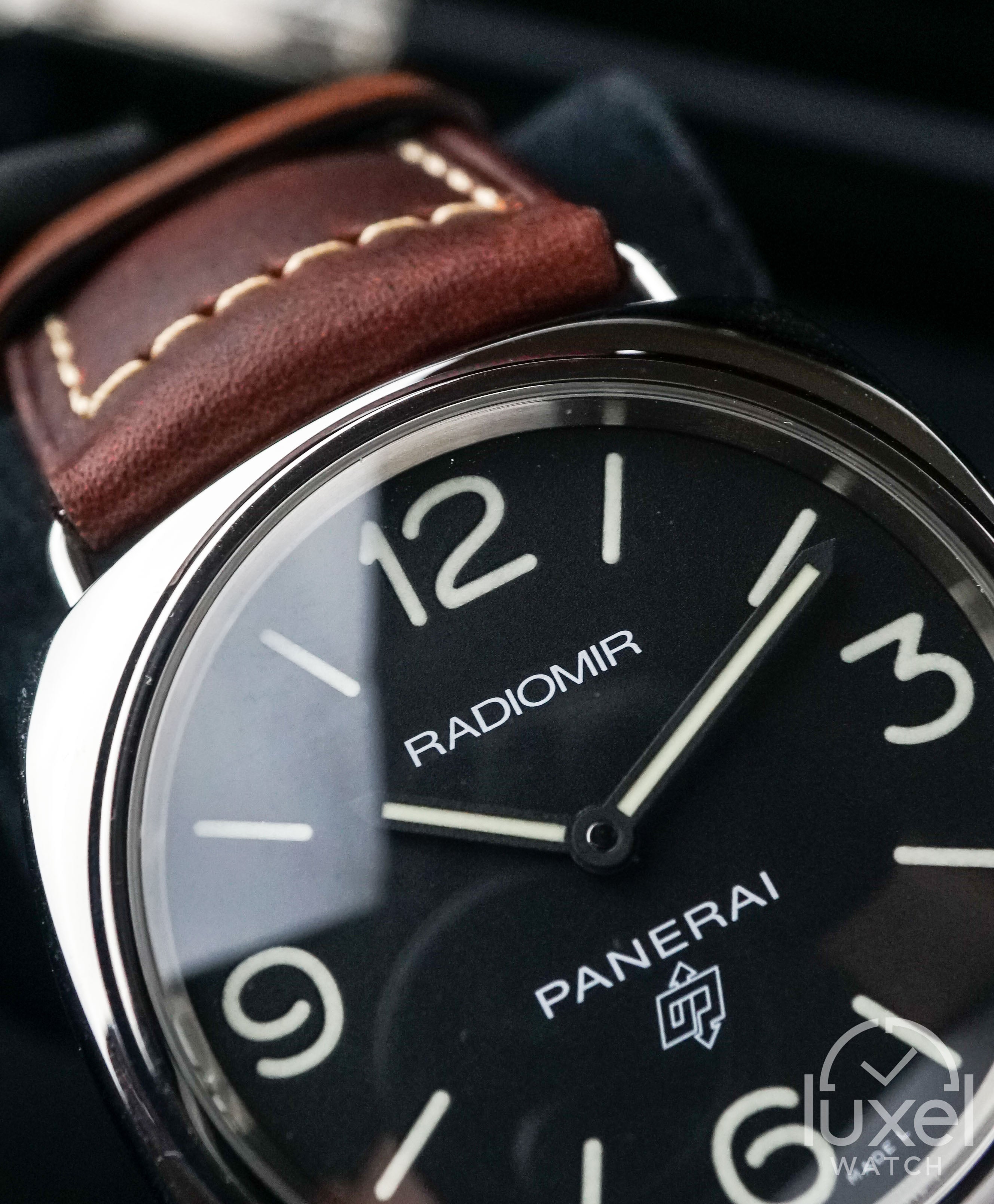 panerai Radiomir Base Logo With Dark Brown Dial Leather Strap PAM00753