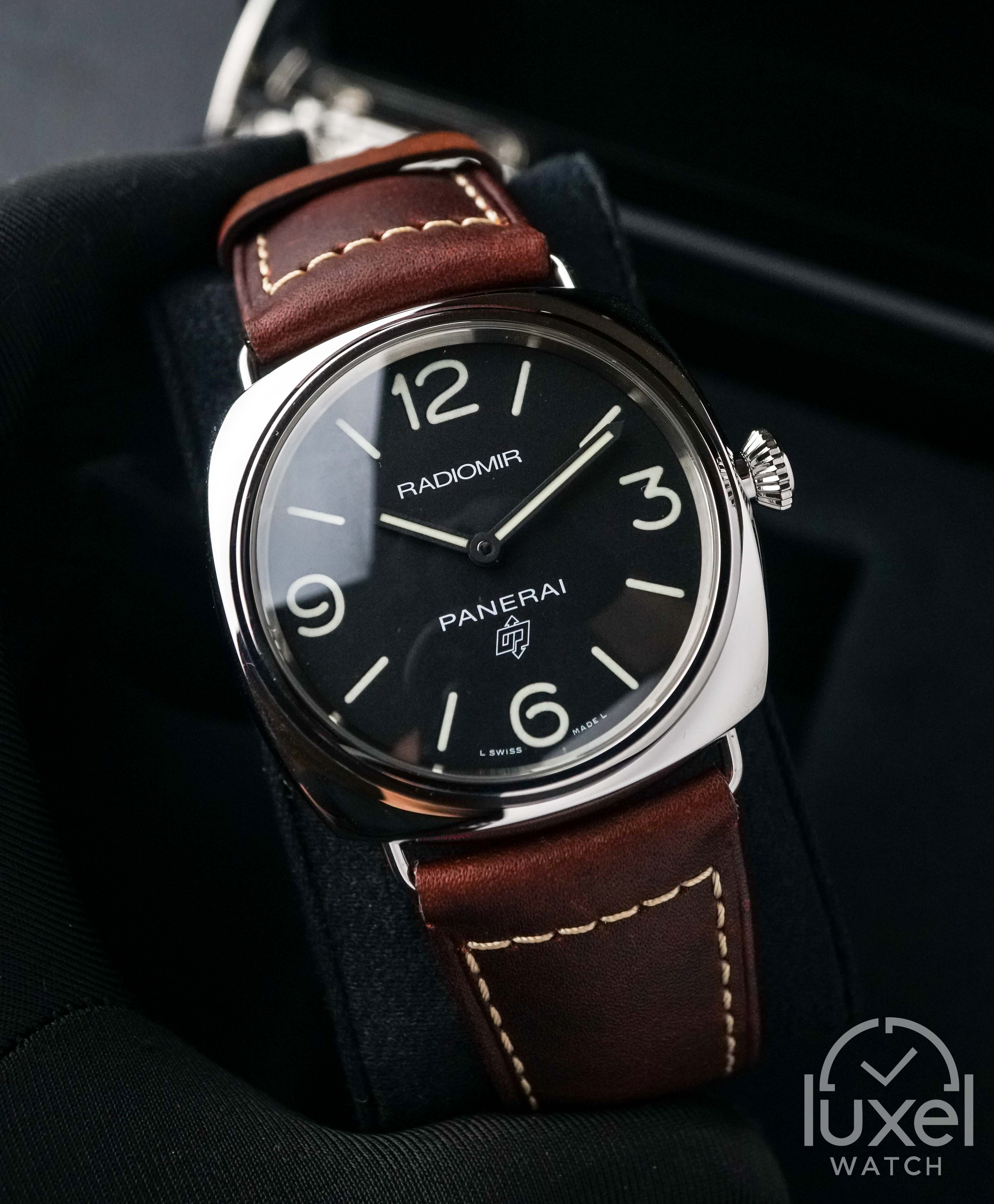 panerai Radiomir Base Logo With Dark Brown Dial Leather Strap PAM00753