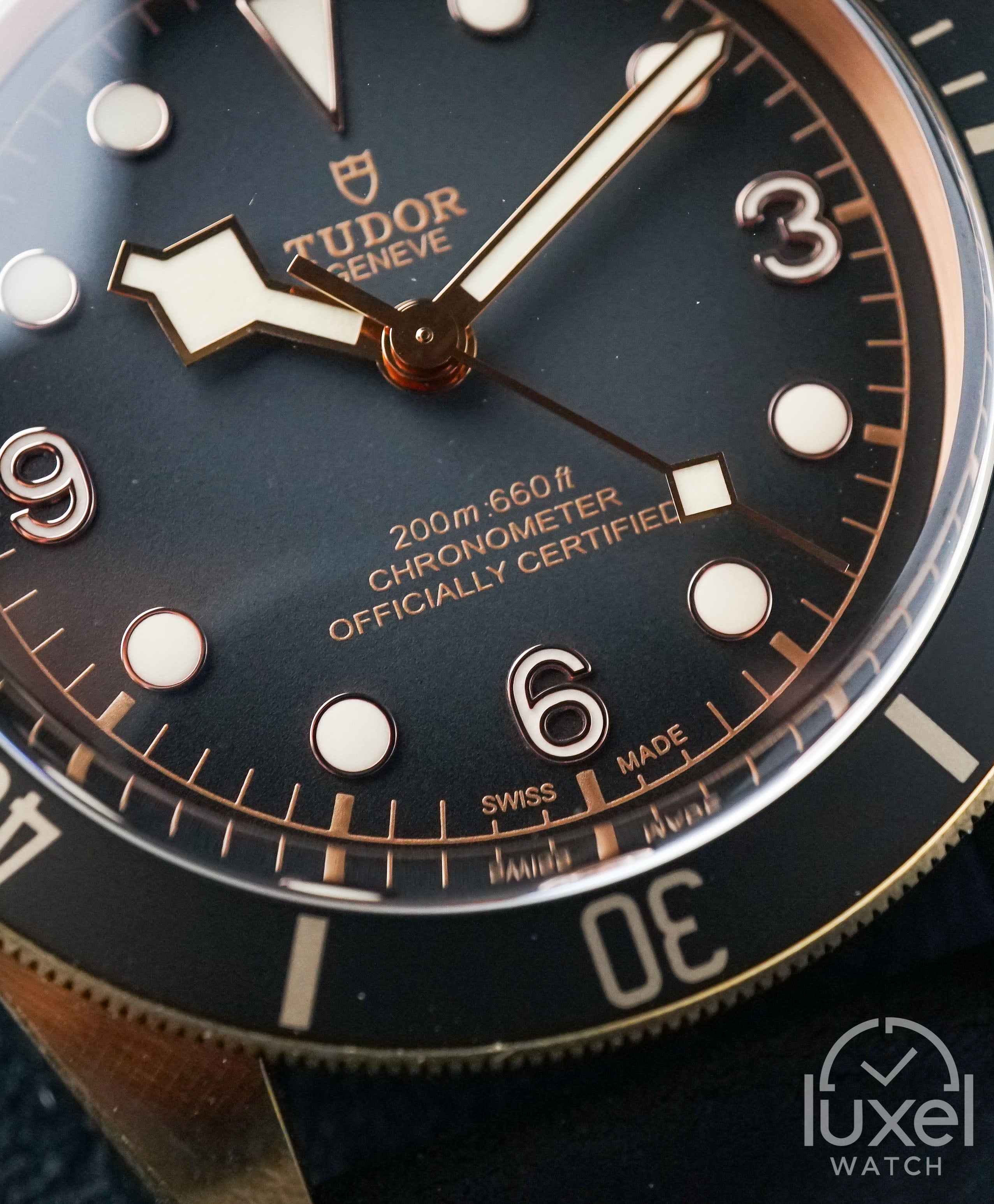 tudor Black Bay Bronze With Domed Slate Grey Dial Leather Strap M79250BA-0001