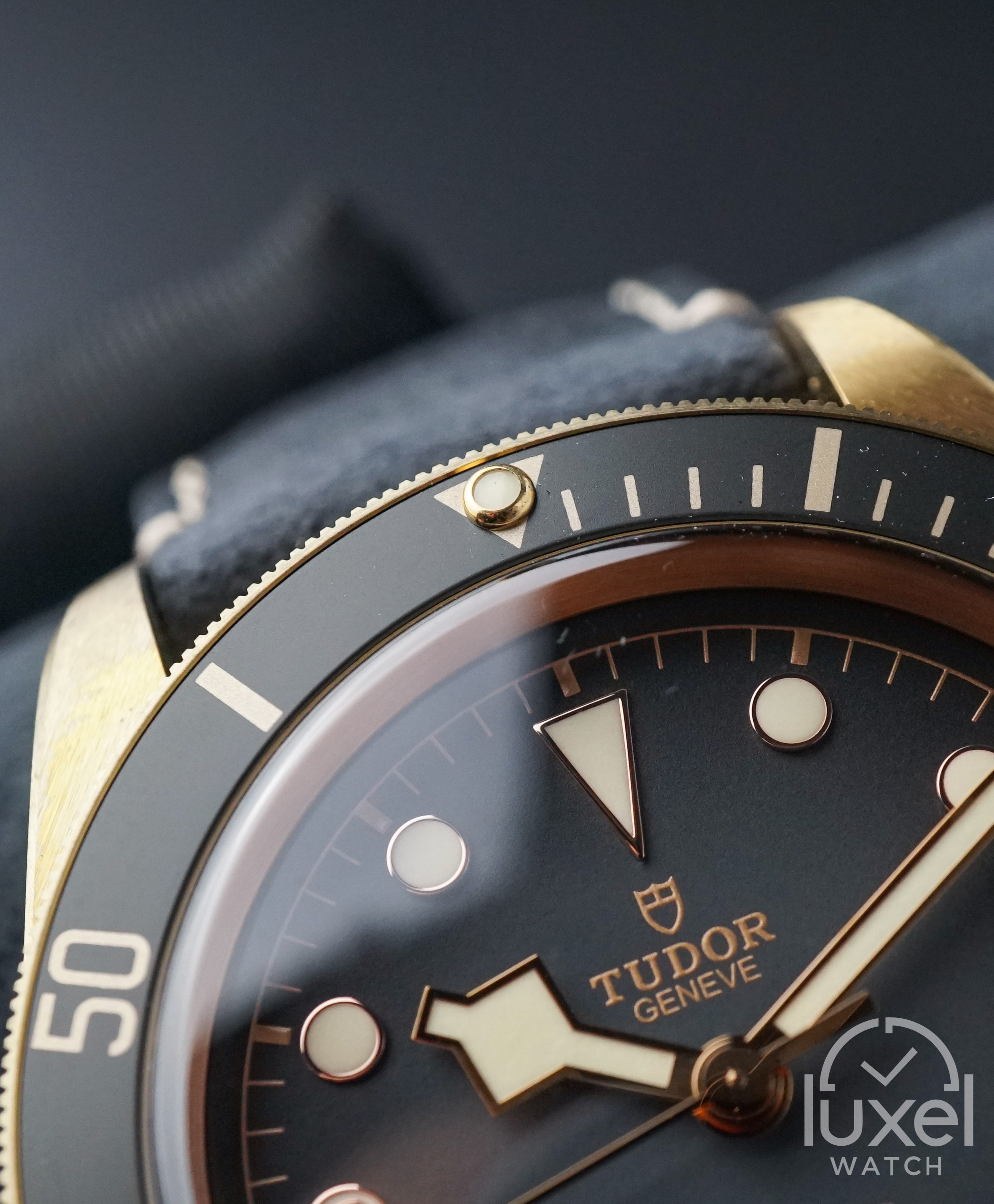 tudor Black Bay Bronze With Domed Slate Grey Dial Leather Strap M79250BA-0001