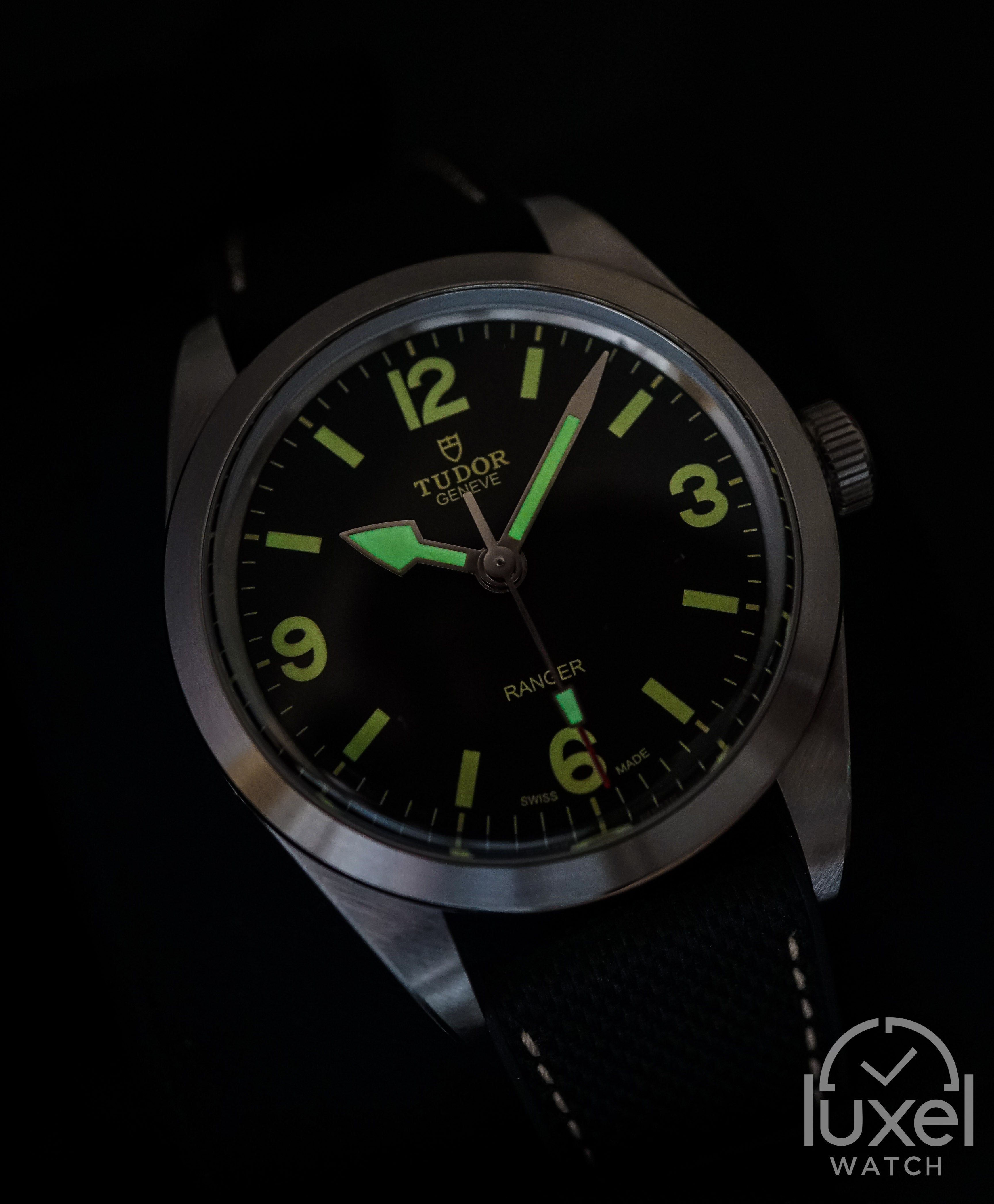 tudor Ranger With Black Dial Rubber-Leather Strap M79950-0002