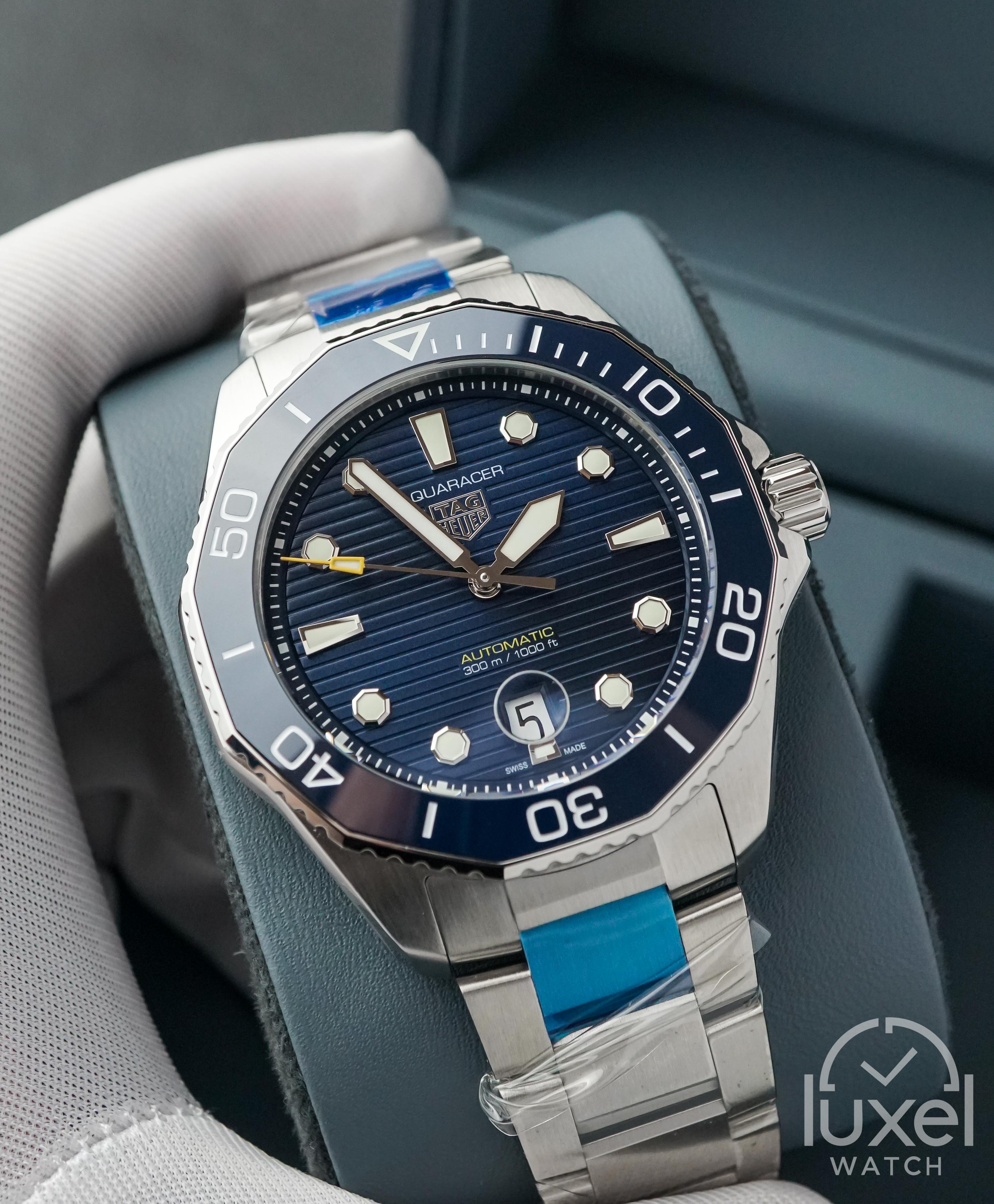 Tag Heuer Aquaracer Professional 300 With Blue Dial Steel Bracelet WBP201B