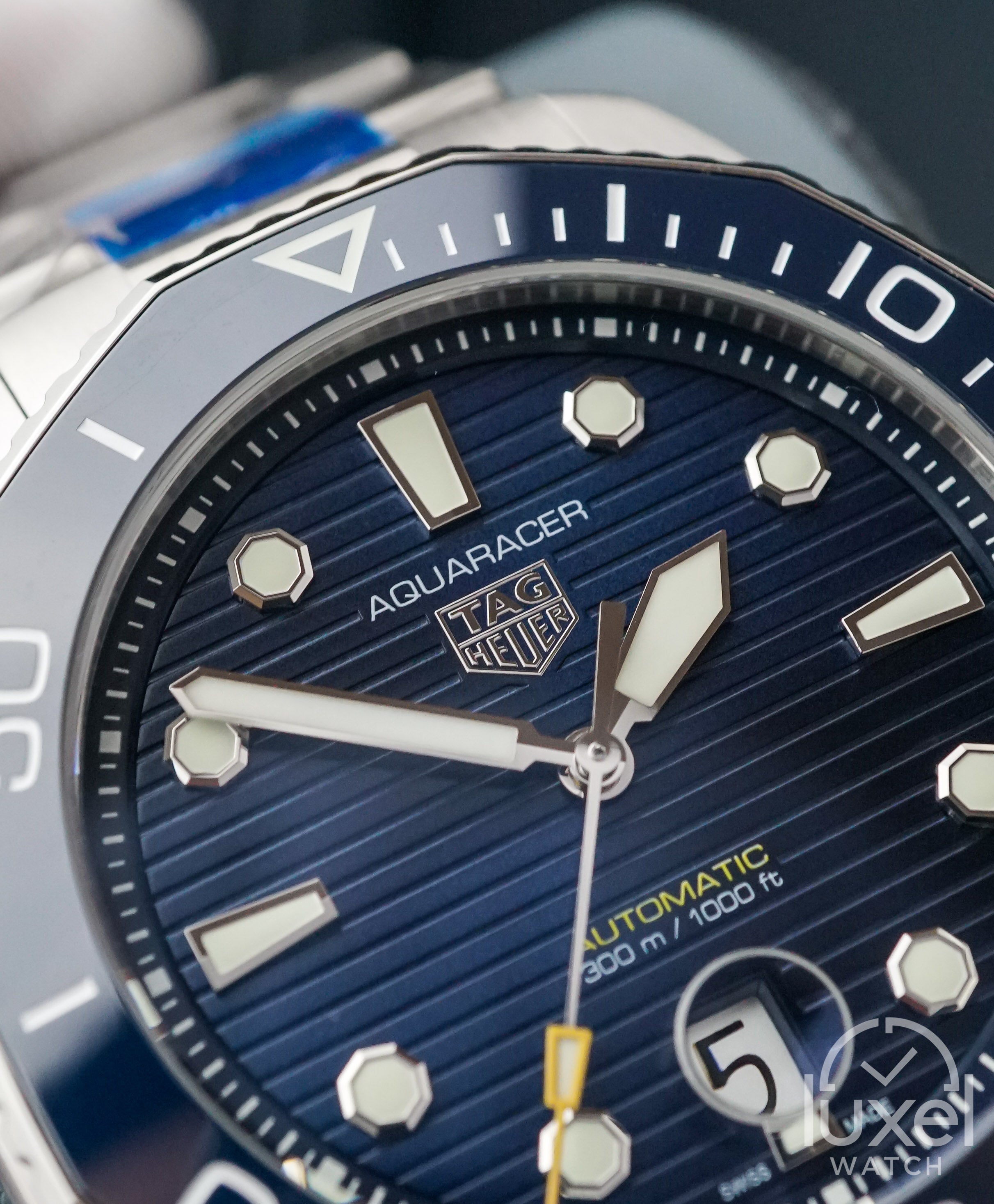 Tag Heuer Aquaracer Professional 300 With Blue Dial Steel Bracelet WBP201B