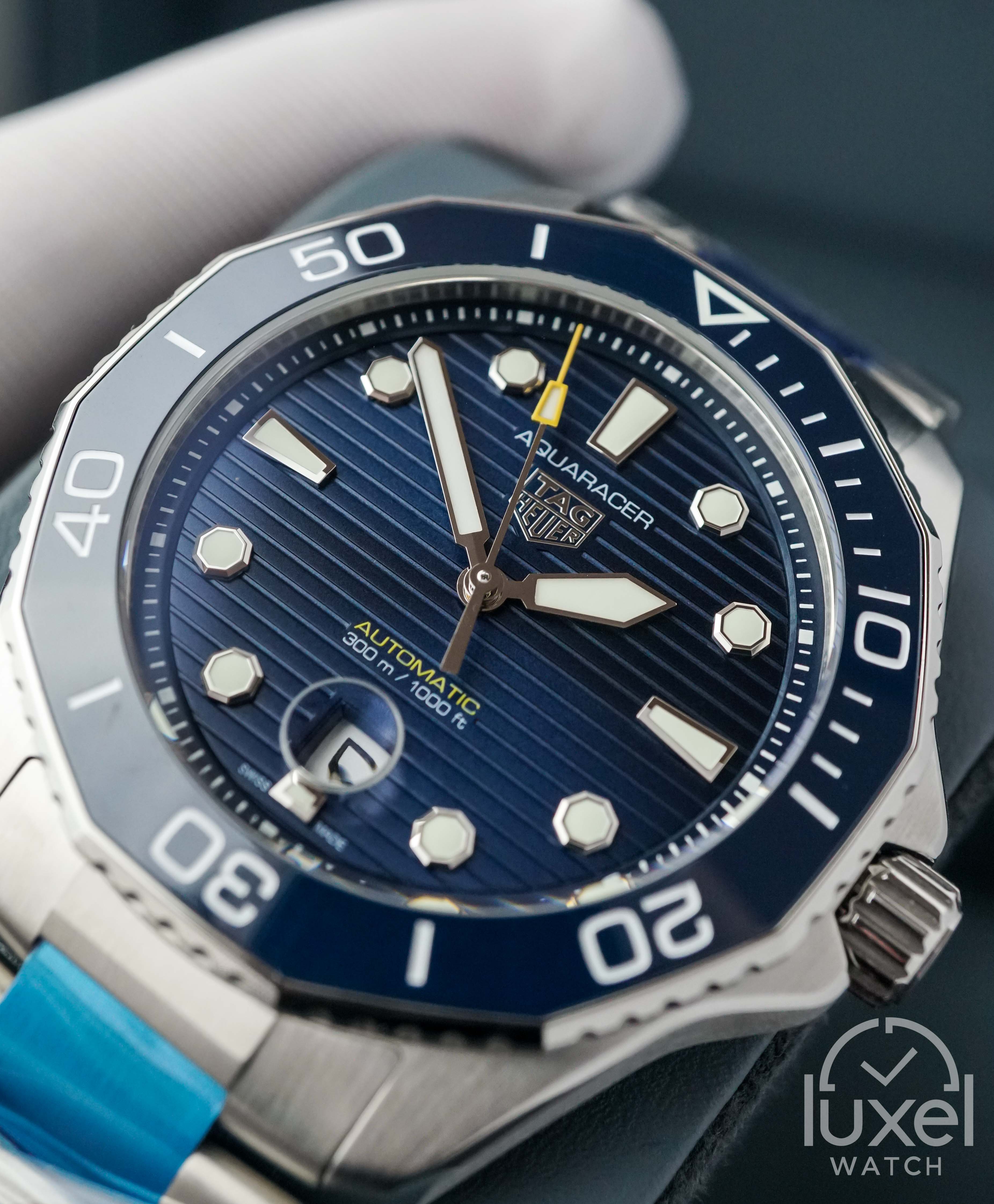 Tag Heuer Aquaracer Professional 300 With Blue Dial Steel Bracelet WBP201B