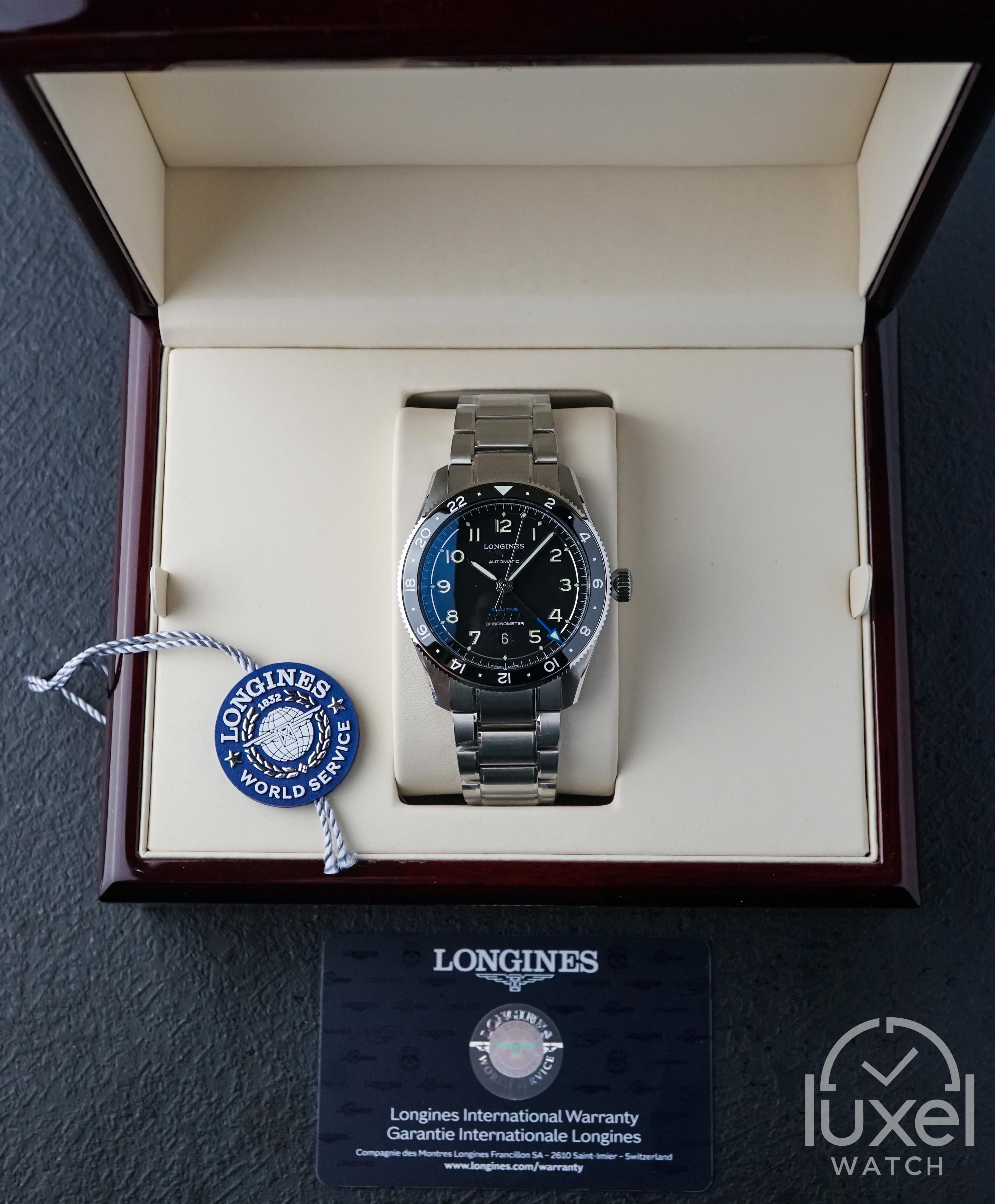 longines Spirit Zulu Time GMT With Black Dial Steel Bracelet L3.812.4.53.6