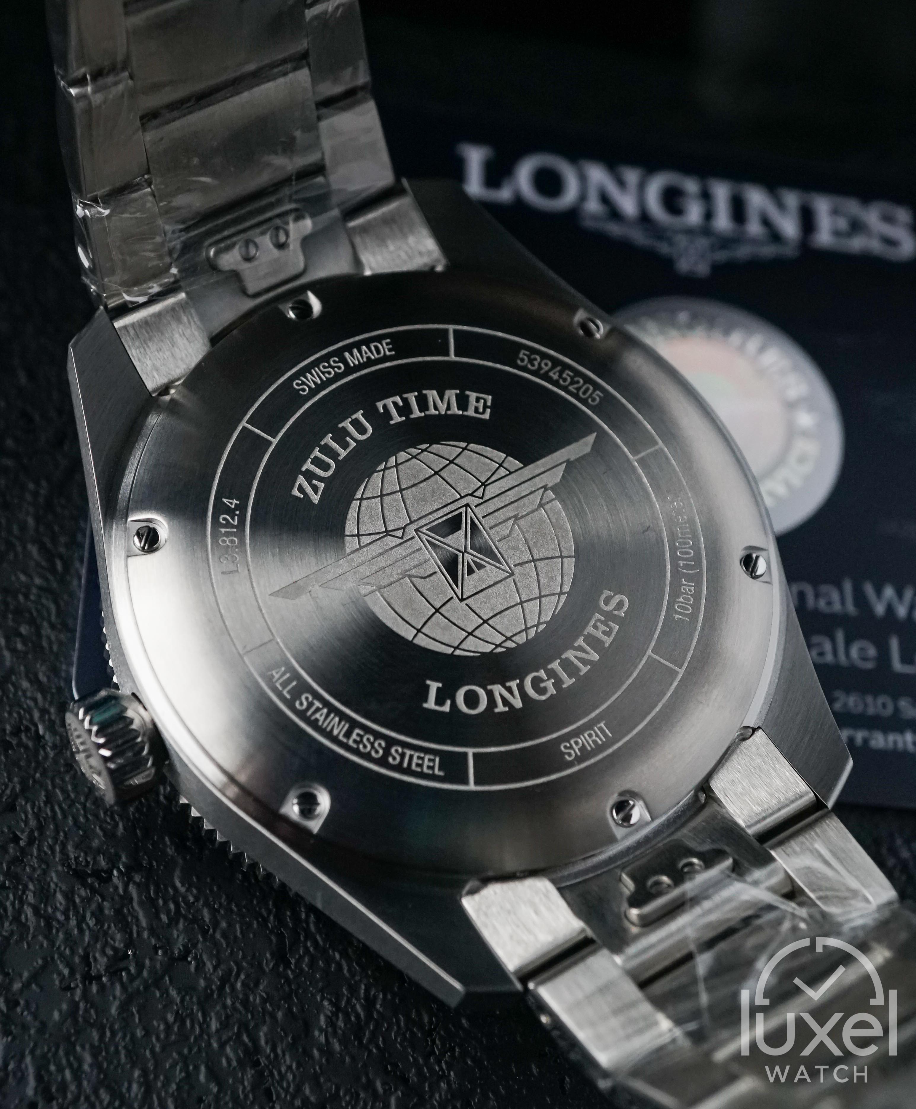 longines Spirit Zulu Time GMT With Black Dial Steel Bracelet L3.812.4.53.6