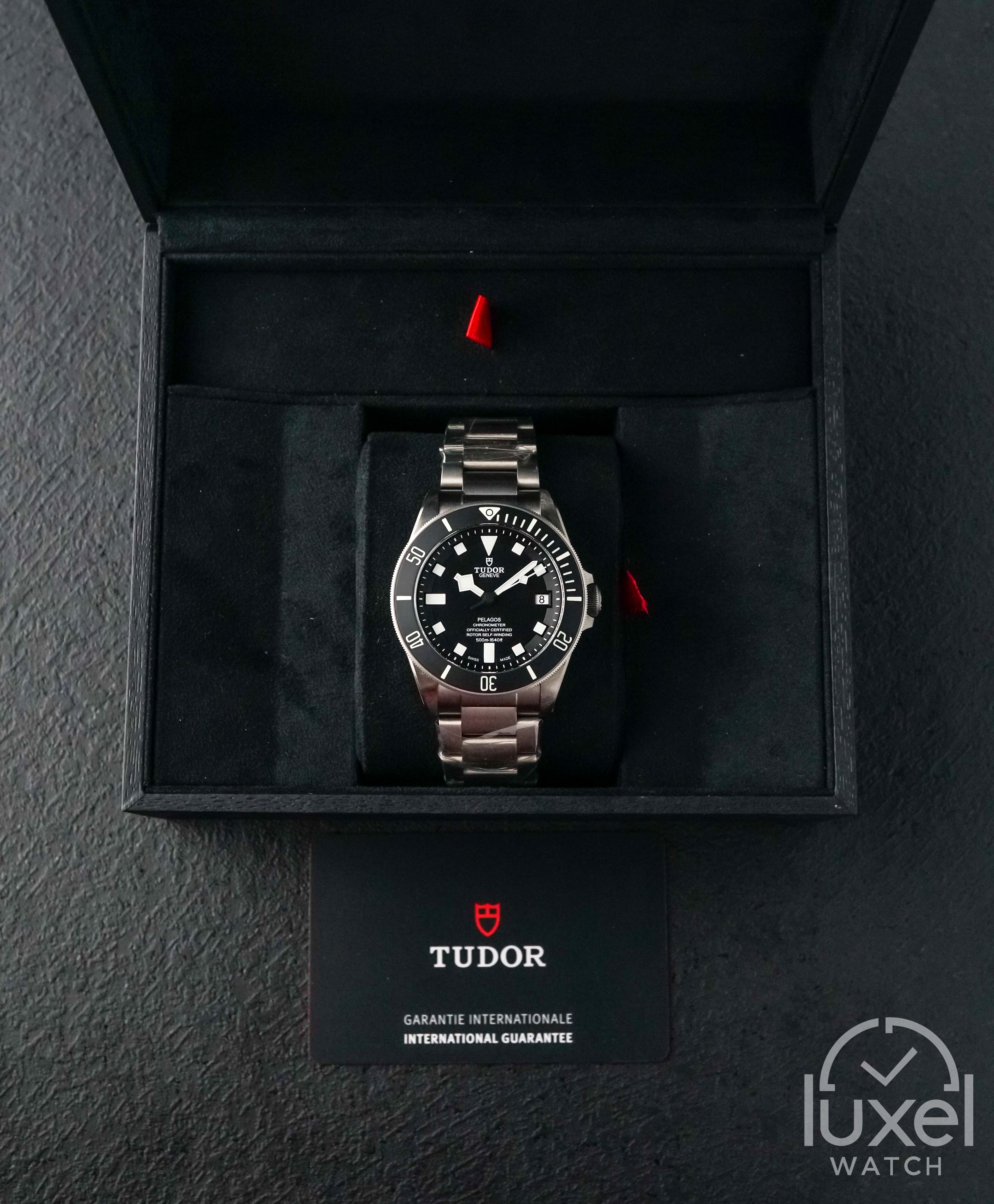 Tudor Pelagos Black With Black Mette Dial Titanium Bracelet M25600TN-0001