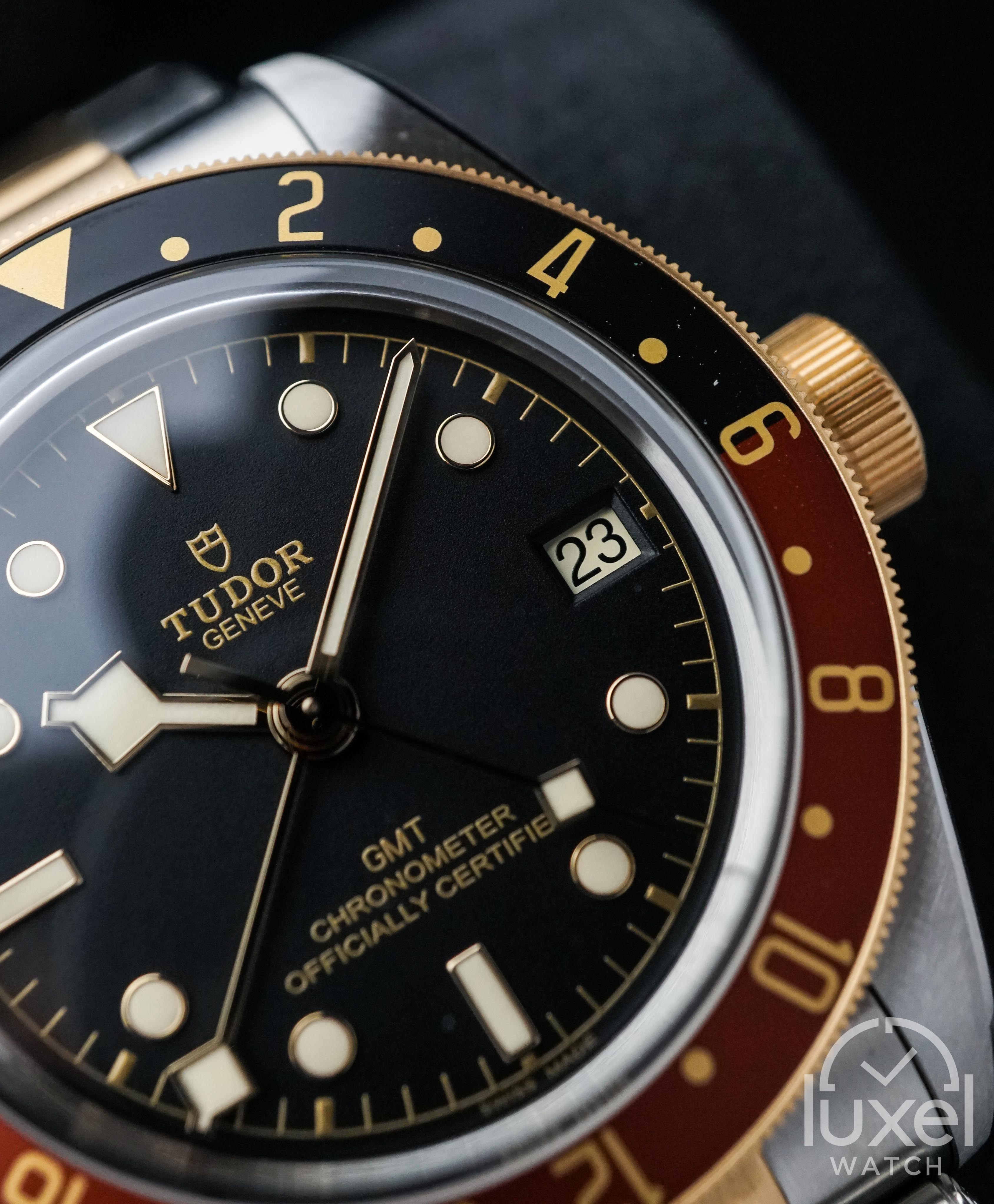 tudor Black Bay GMT Rootbeer two-tone Gold Case With Black Dial Steel Bracelet M79833MN-0001