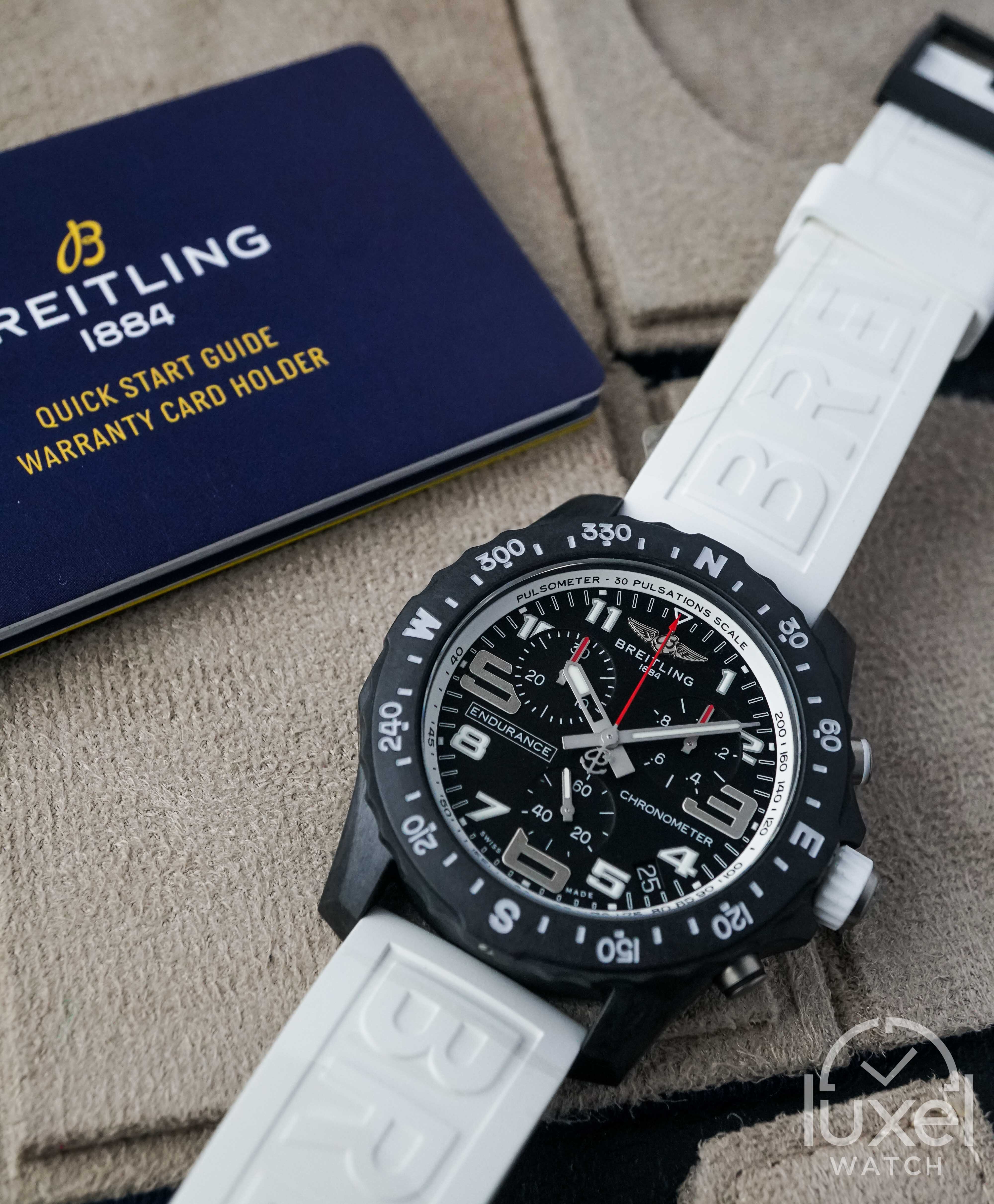 breitling Endurance Pro Breitlight With White Rubber Strap X82310A71B1S1