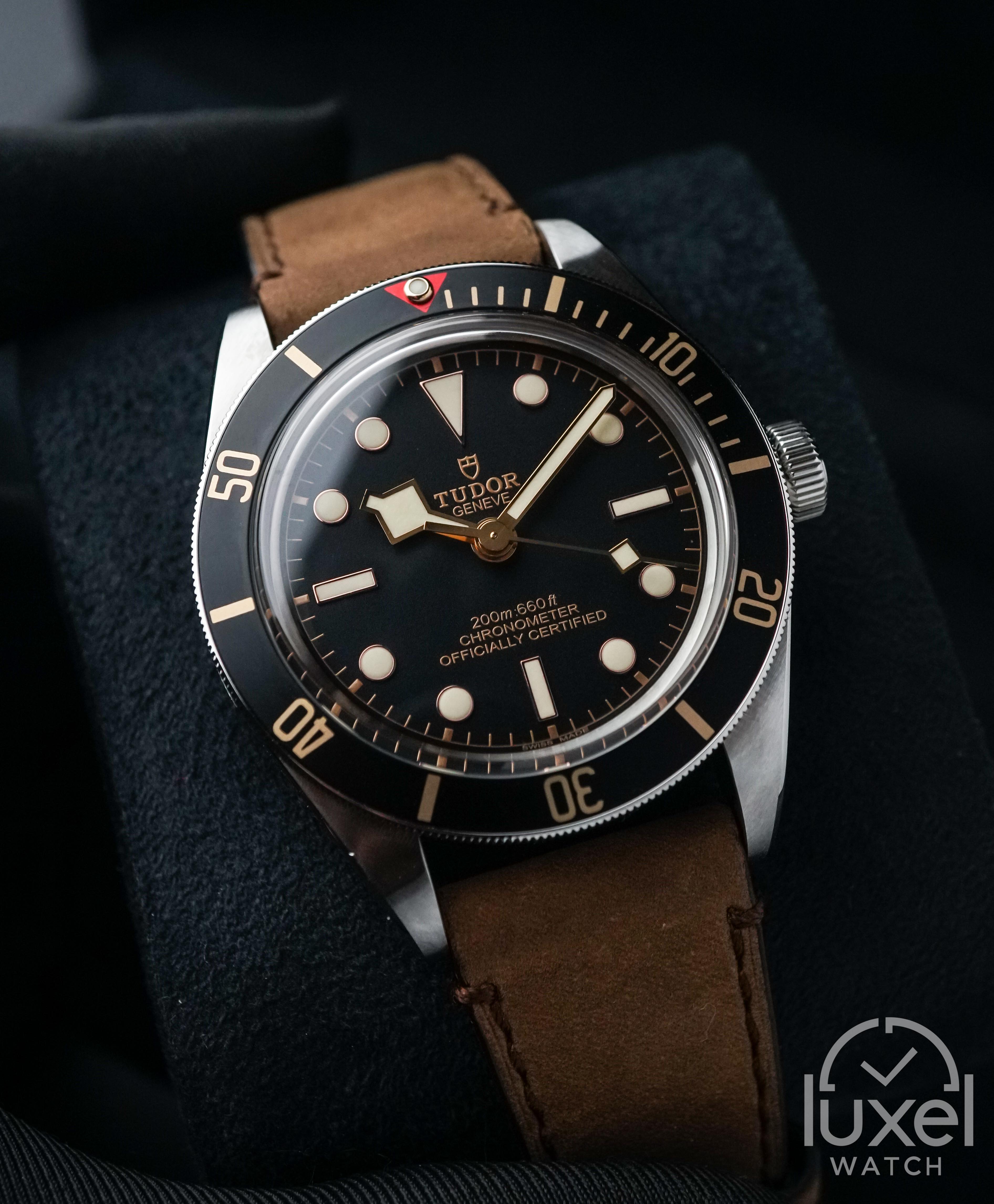 tudor Black Bay 58 39mm With Black Dial Leather Strap M79030N-0002