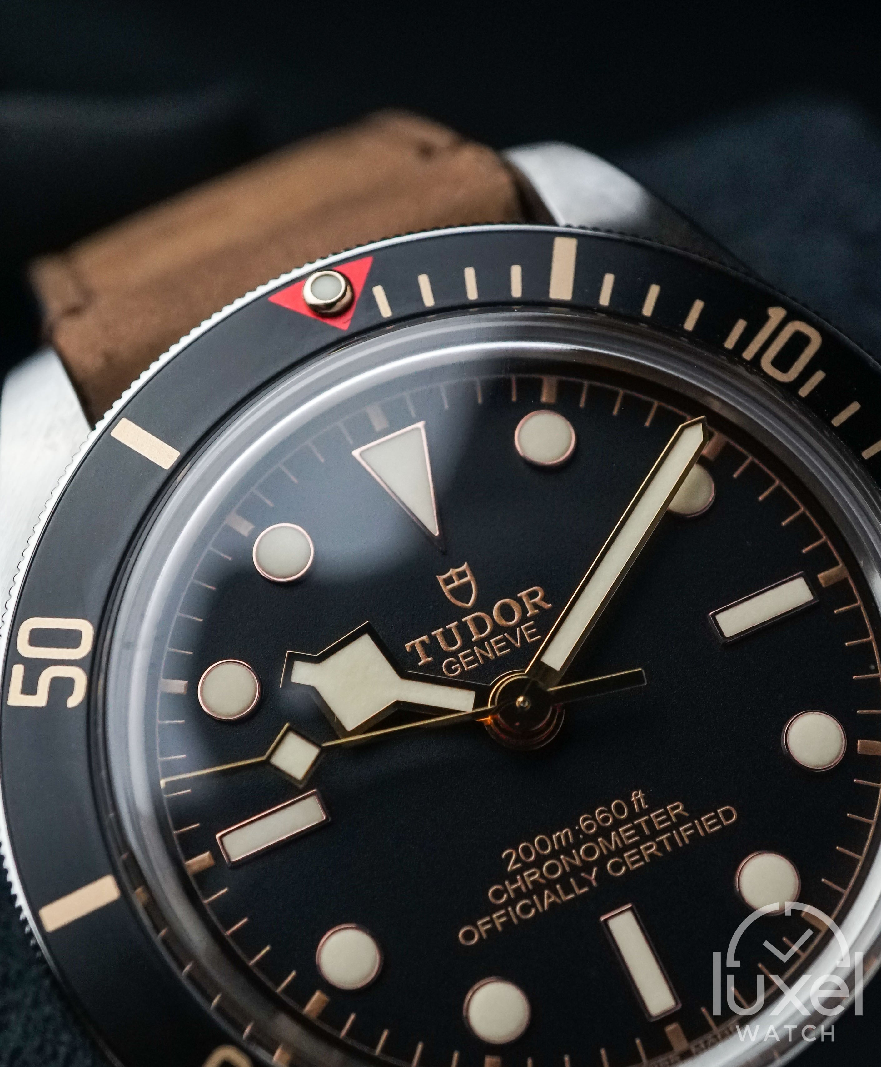 tudor Black Bay 58 39mm With Black Dial Leather Strap M79030N-0002