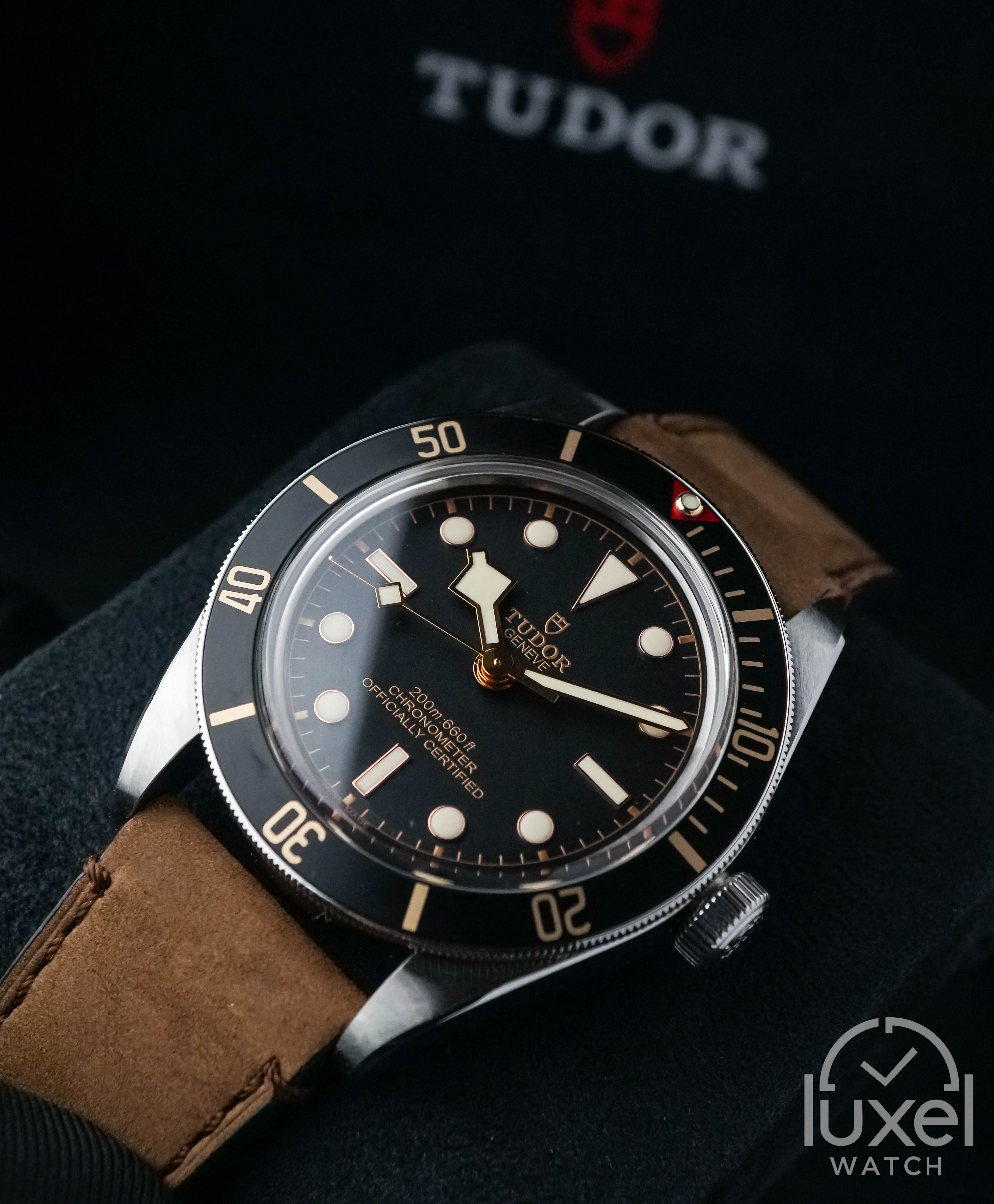 tudor Black Bay 58 39mm With Black Dial Leather Strap M79030N-0002