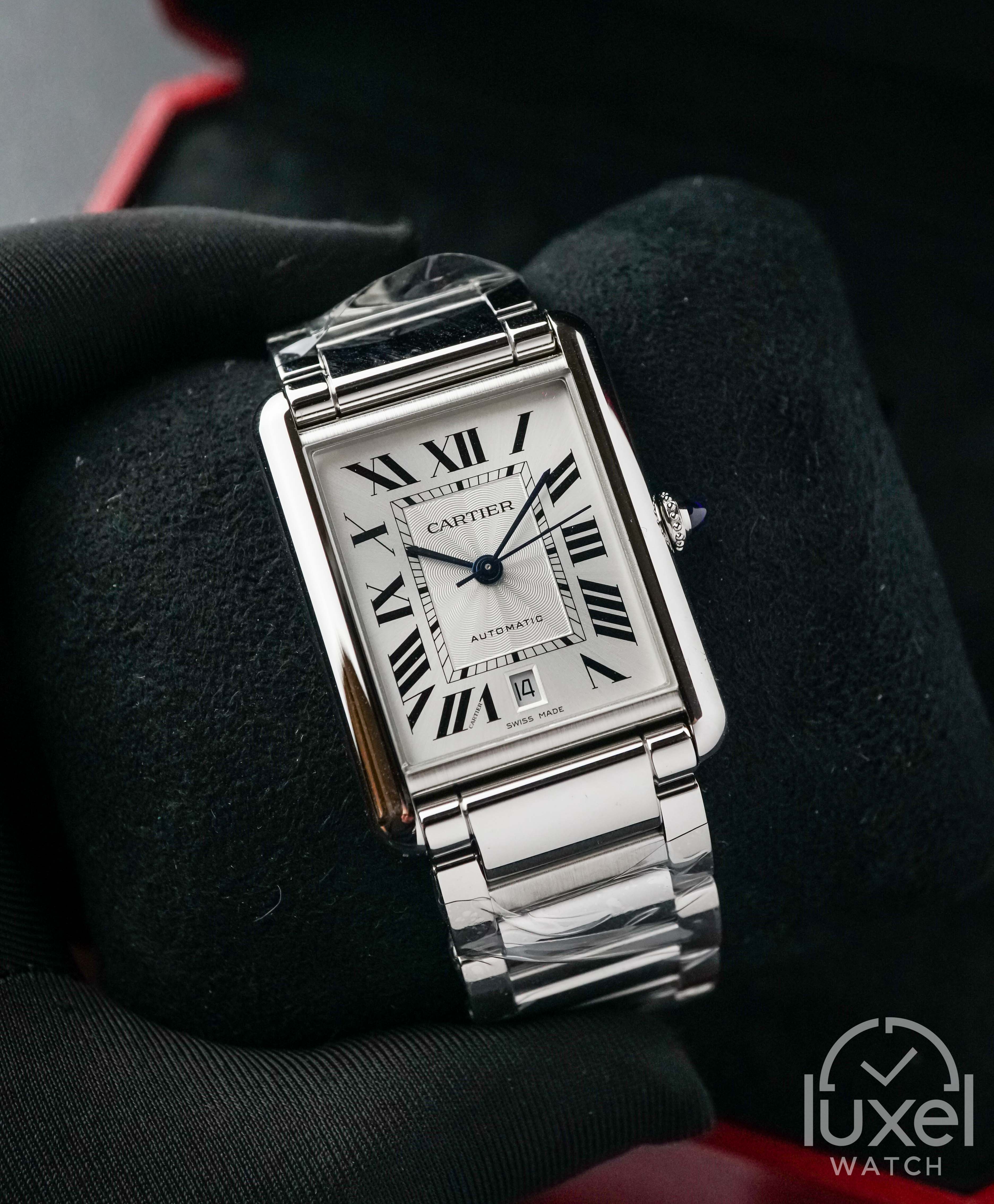 cartier Tank Must XL With White Dial Steel Bracelet WSTA0053