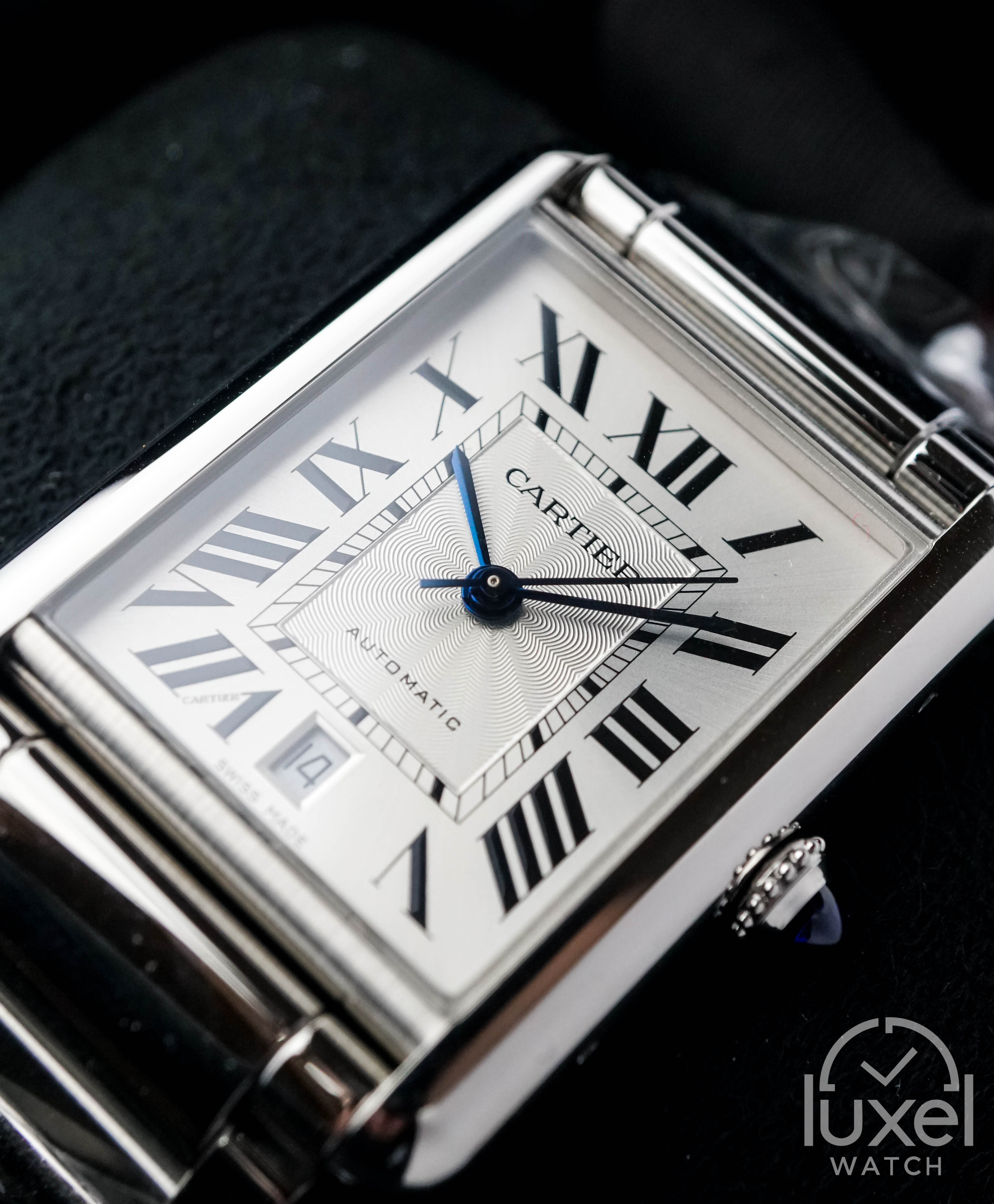 cartier Tank Must XL With White Dial Steel Bracelet WSTA0053