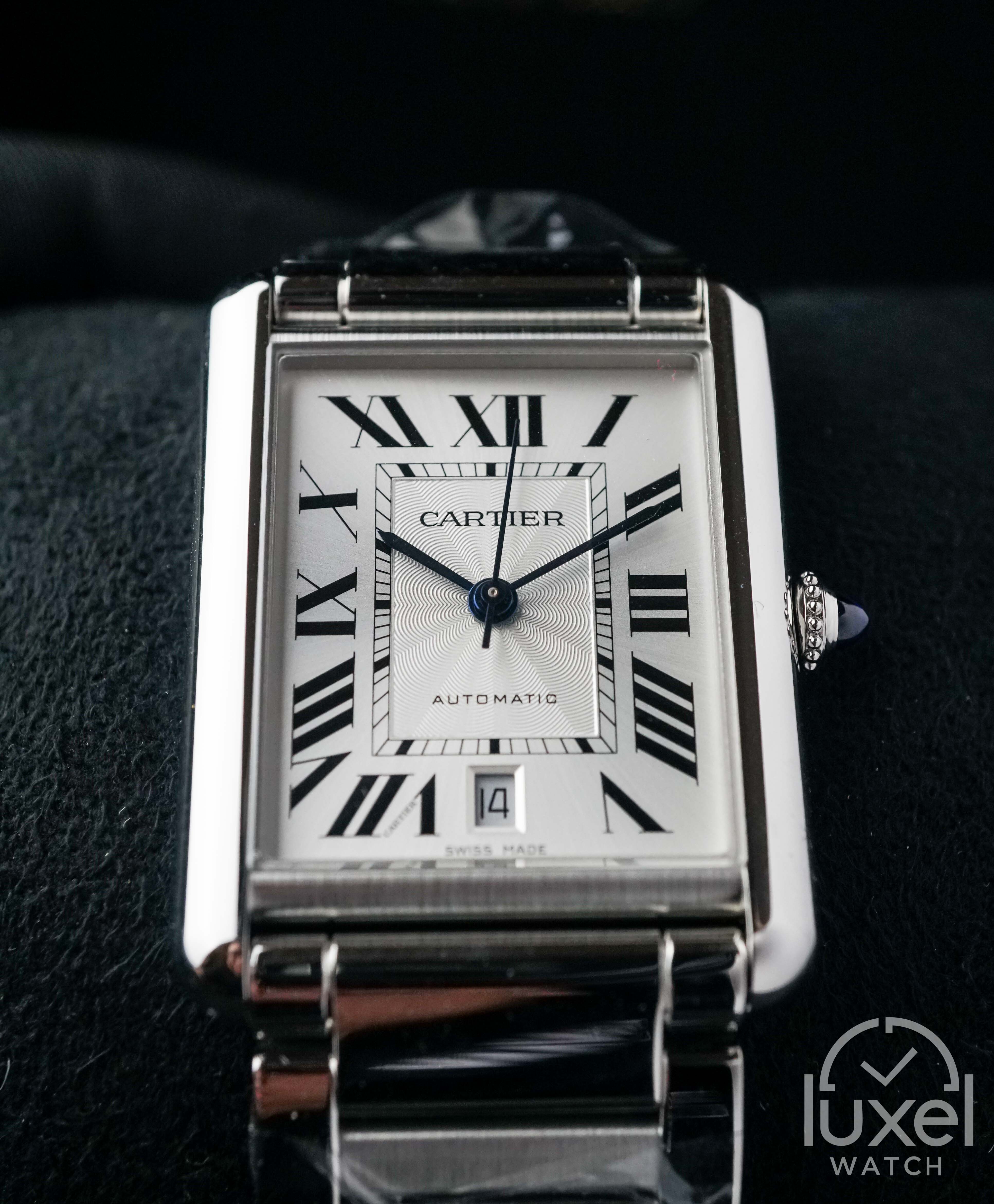 cartier Tank Must XL With White Dial Steel Bracelet WSTA0053