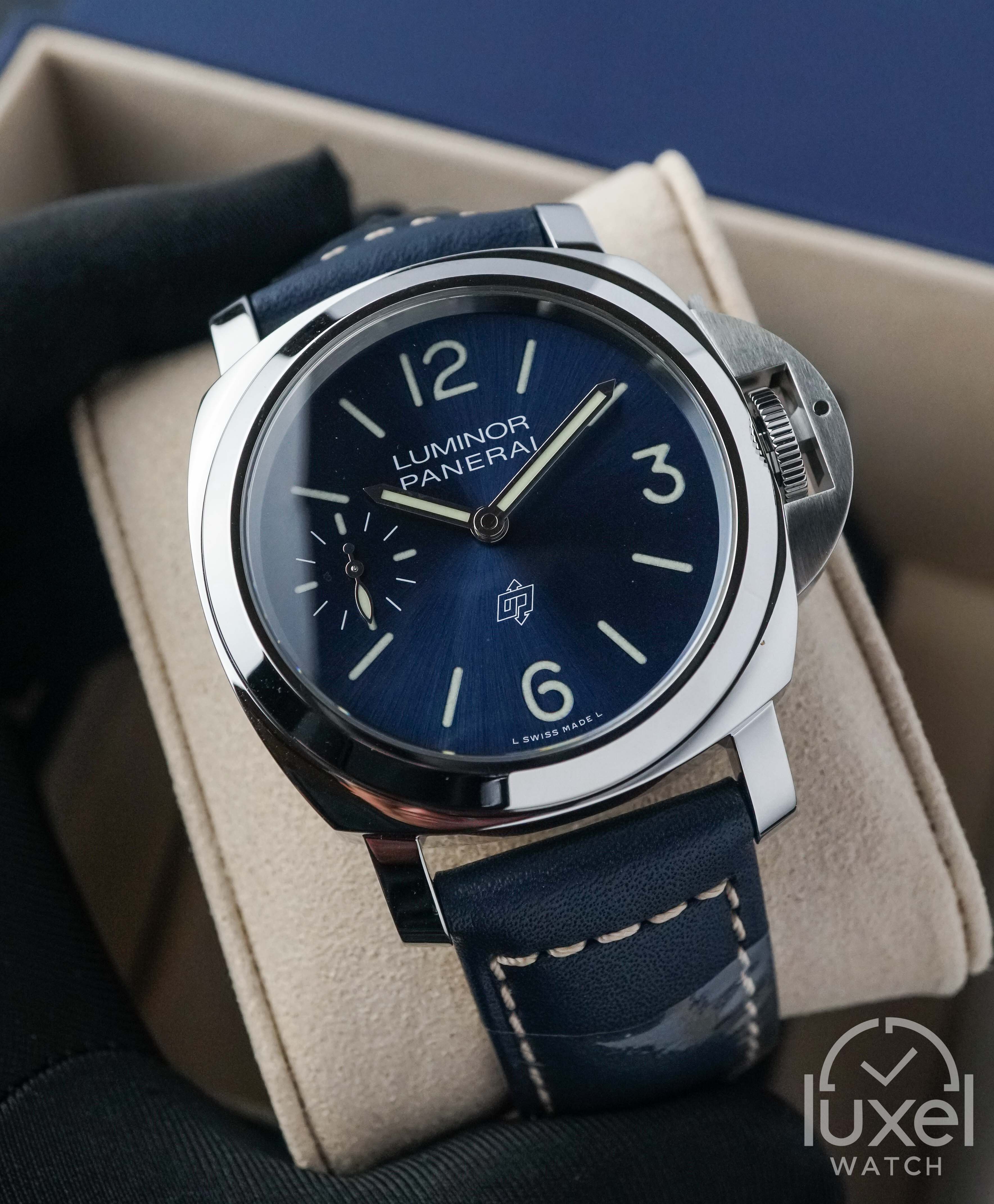 panerai Blu Mare With Blue Dial Leather Strap PAM1085