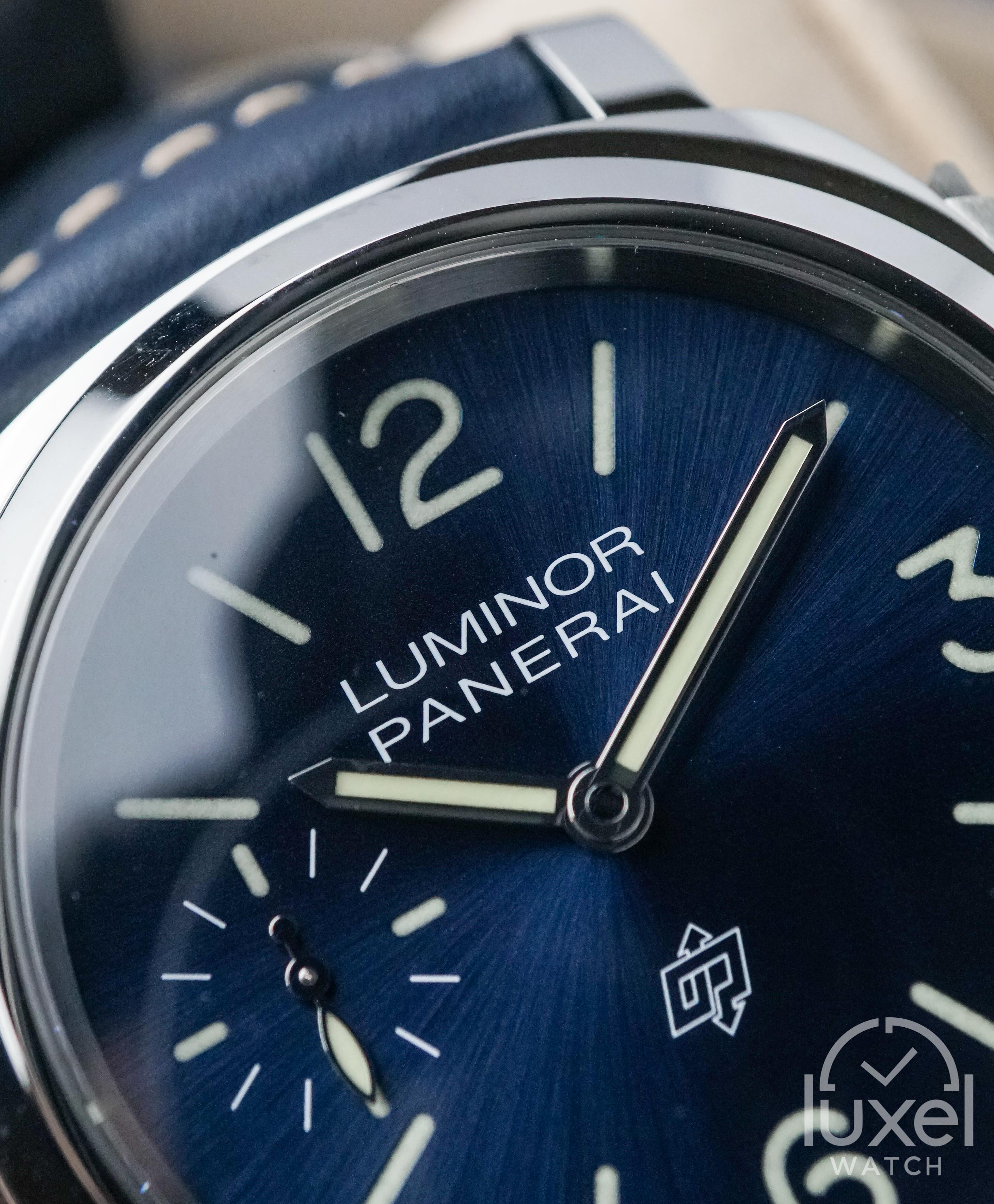 panerai Blu Mare With Blue Dial Leather Strap PAM1085