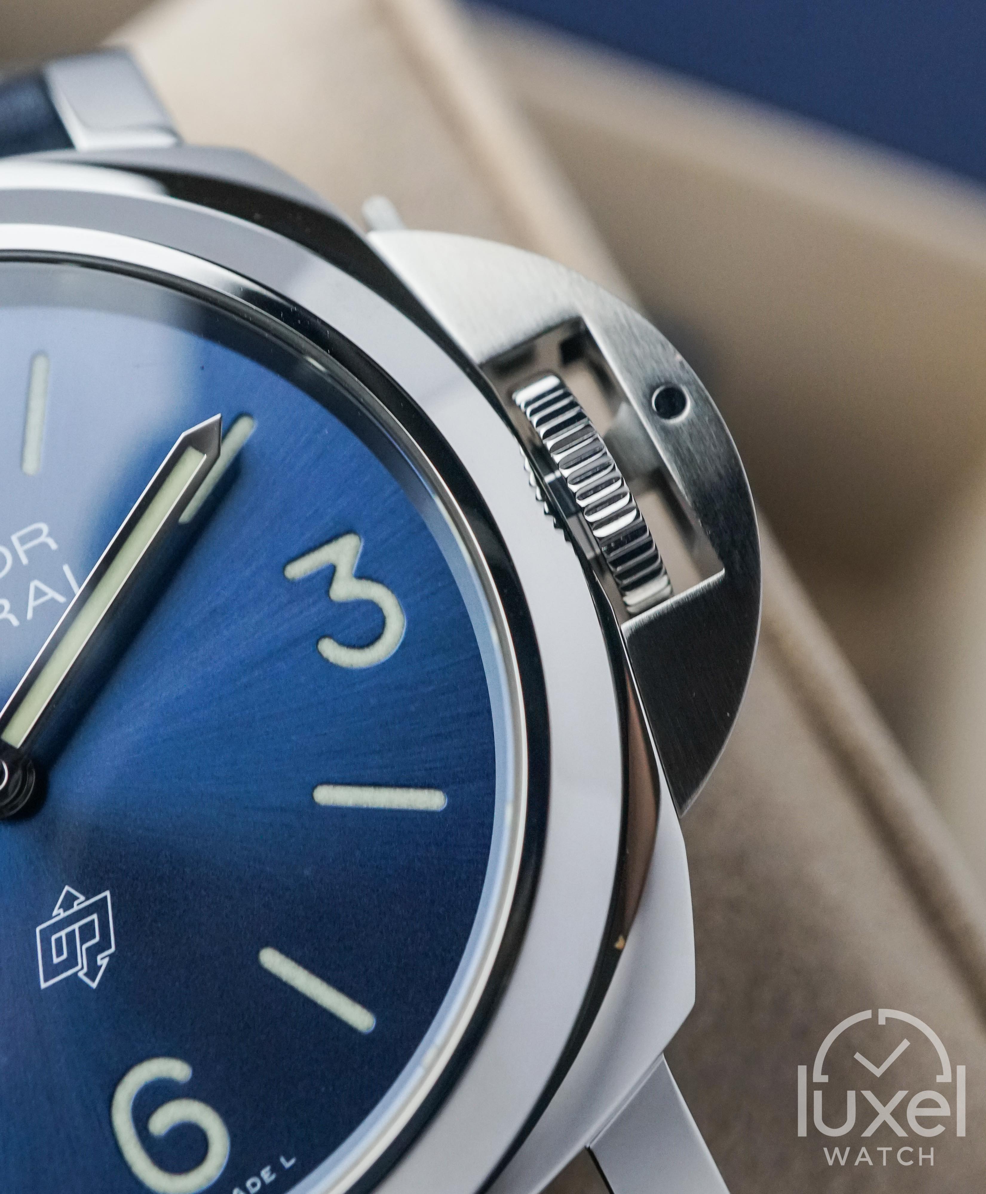 panerai Blu Mare With Blue Dial Leather Strap PAM1085