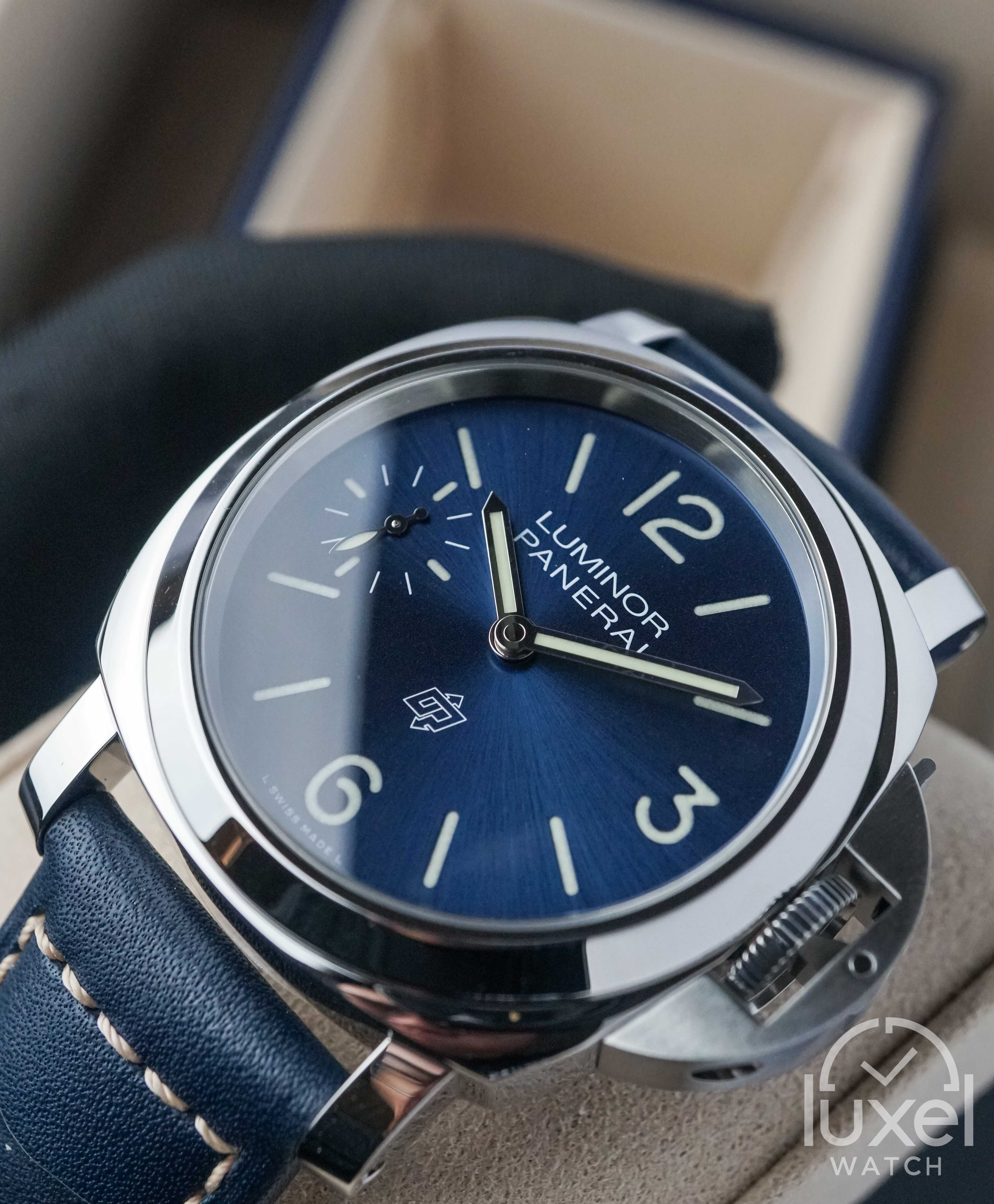 panerai Blu Mare With Blue Dial Leather Strap PAM1085