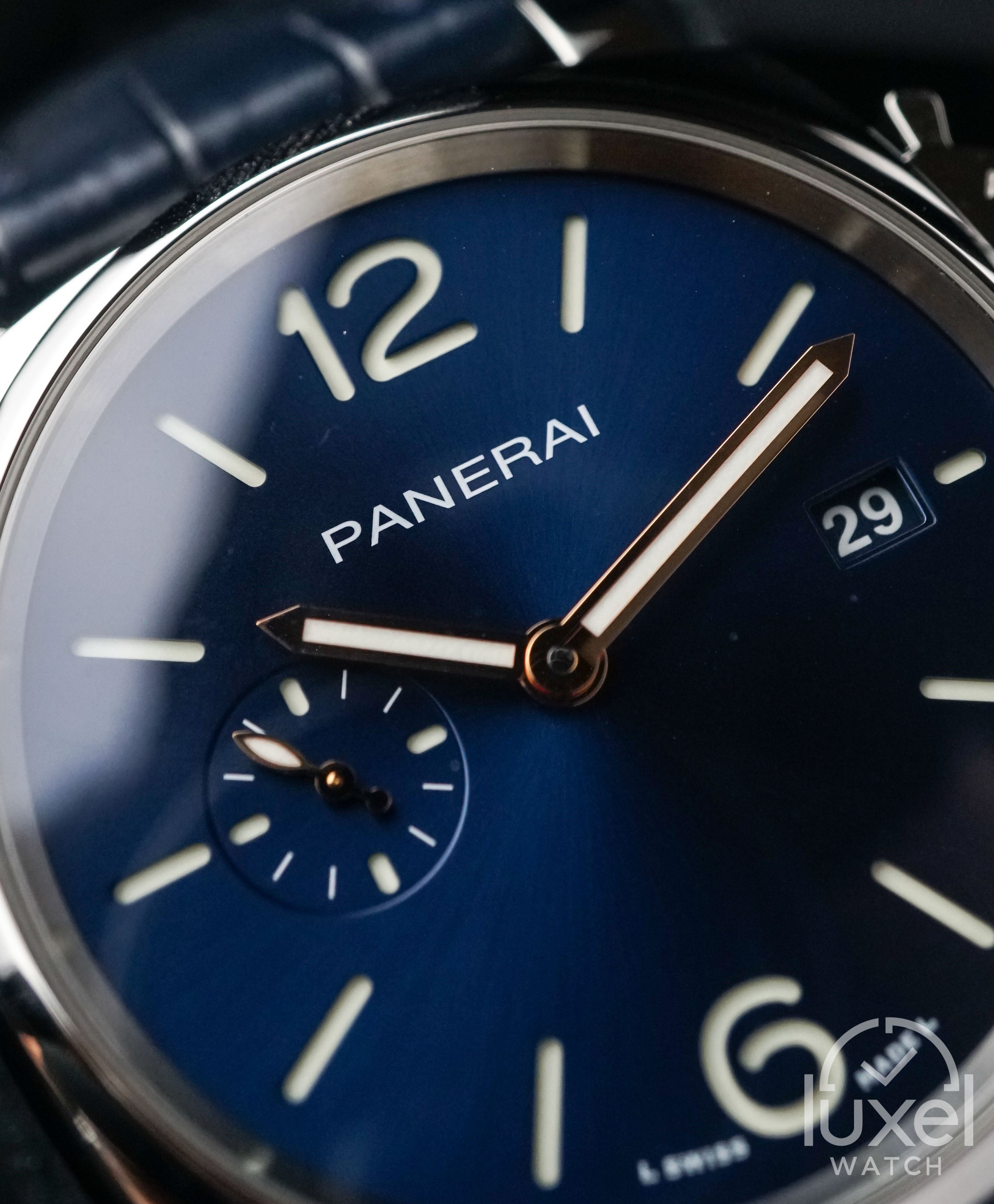 panerai Luminor Due With Blue Dial Leather Strap PAM01274