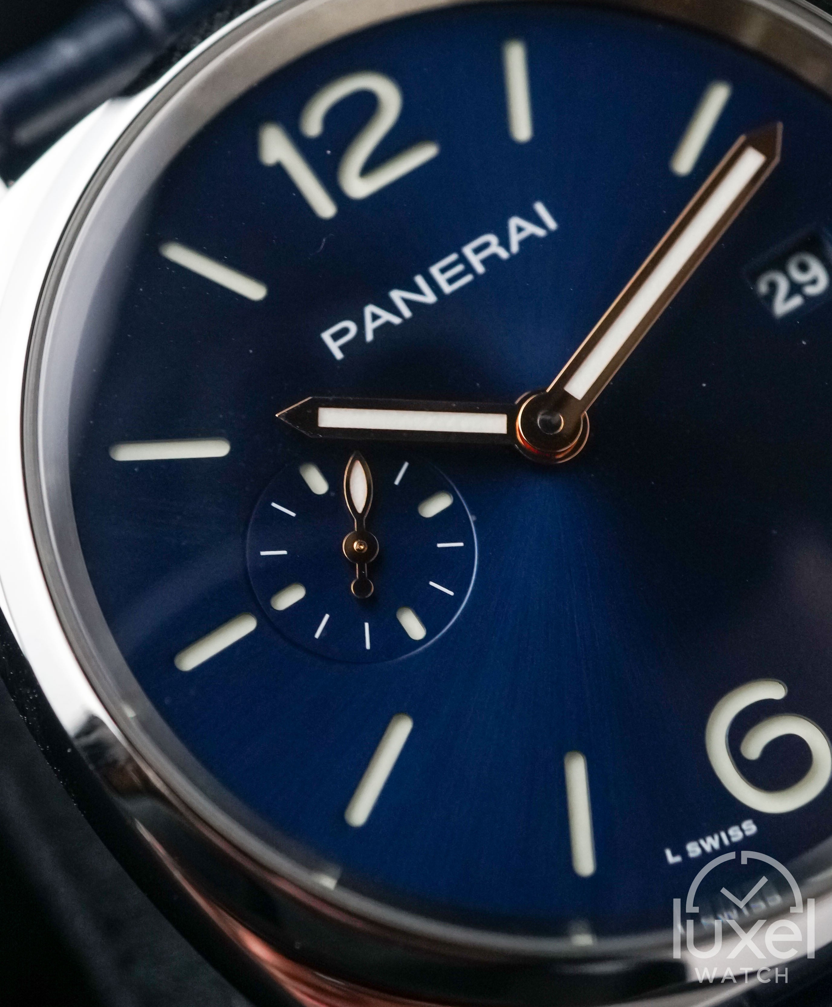 panerai Luminor Due With Blue Dial Leather Strap PAM01274