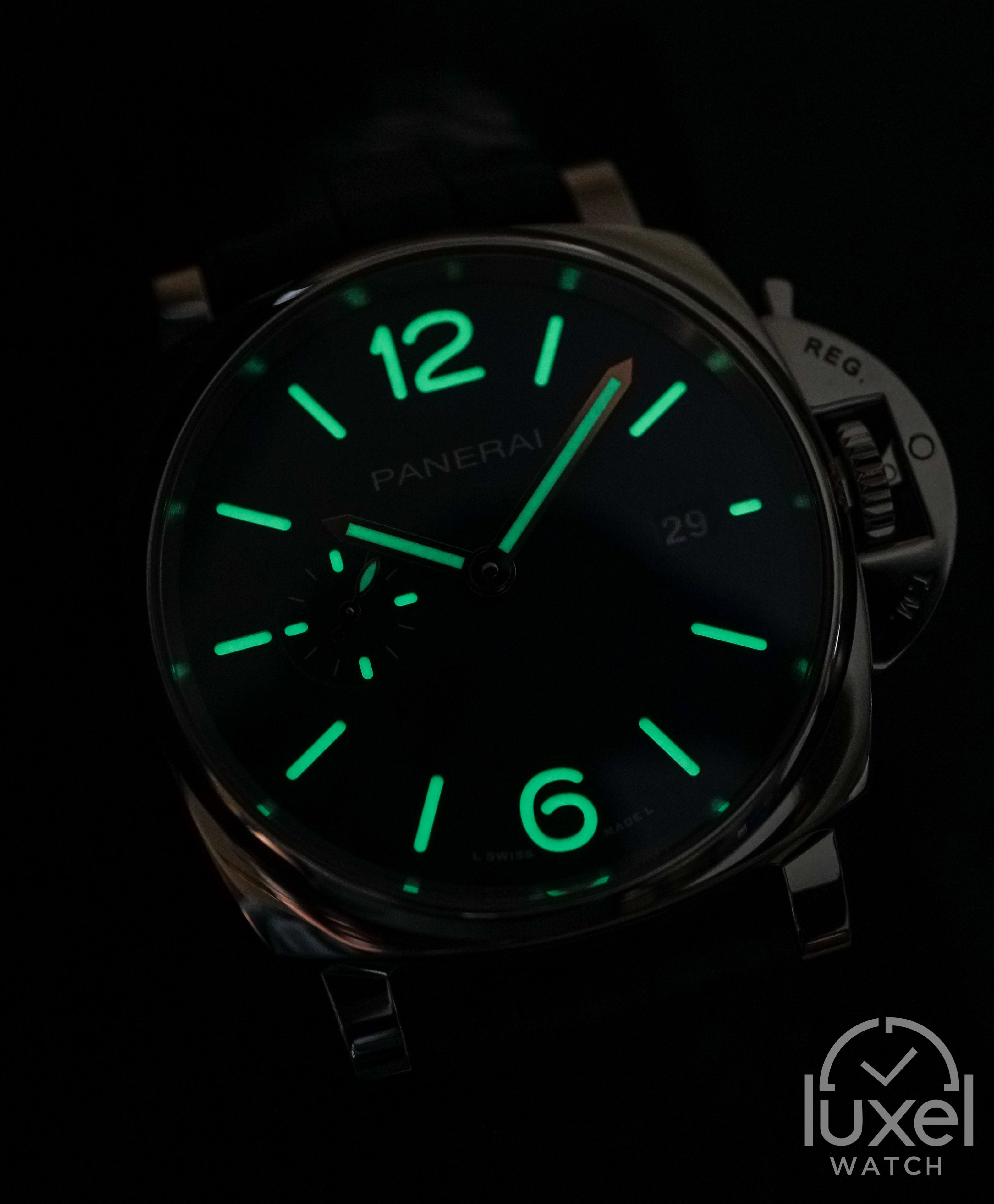 panerai Luminor Due With Blue Dial Leather Strap PAM01274