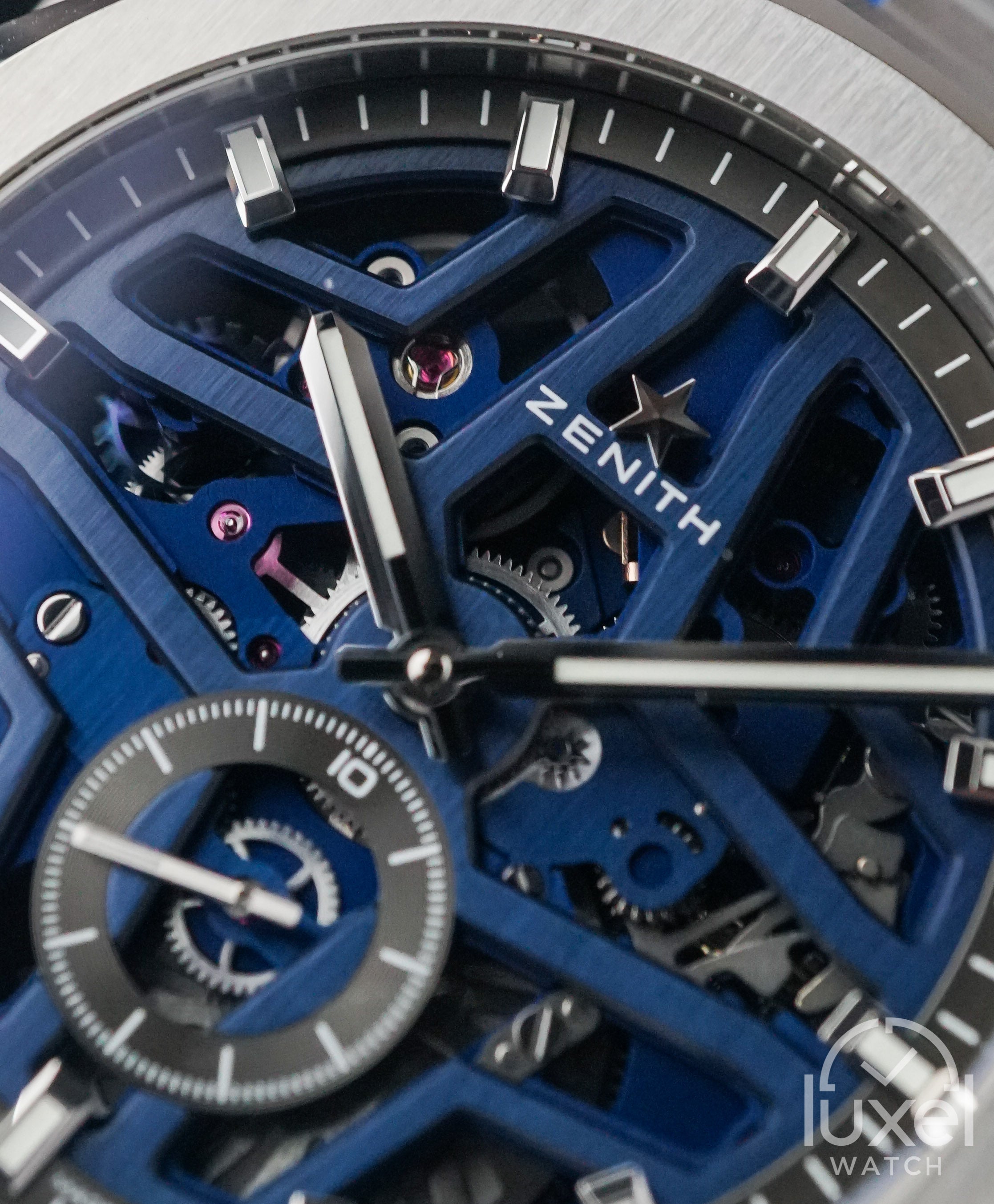 zenith Defy Skyline Skeleton With Blue Skeleton Dial Steel Bracelet 03.9300.3620/79.I001