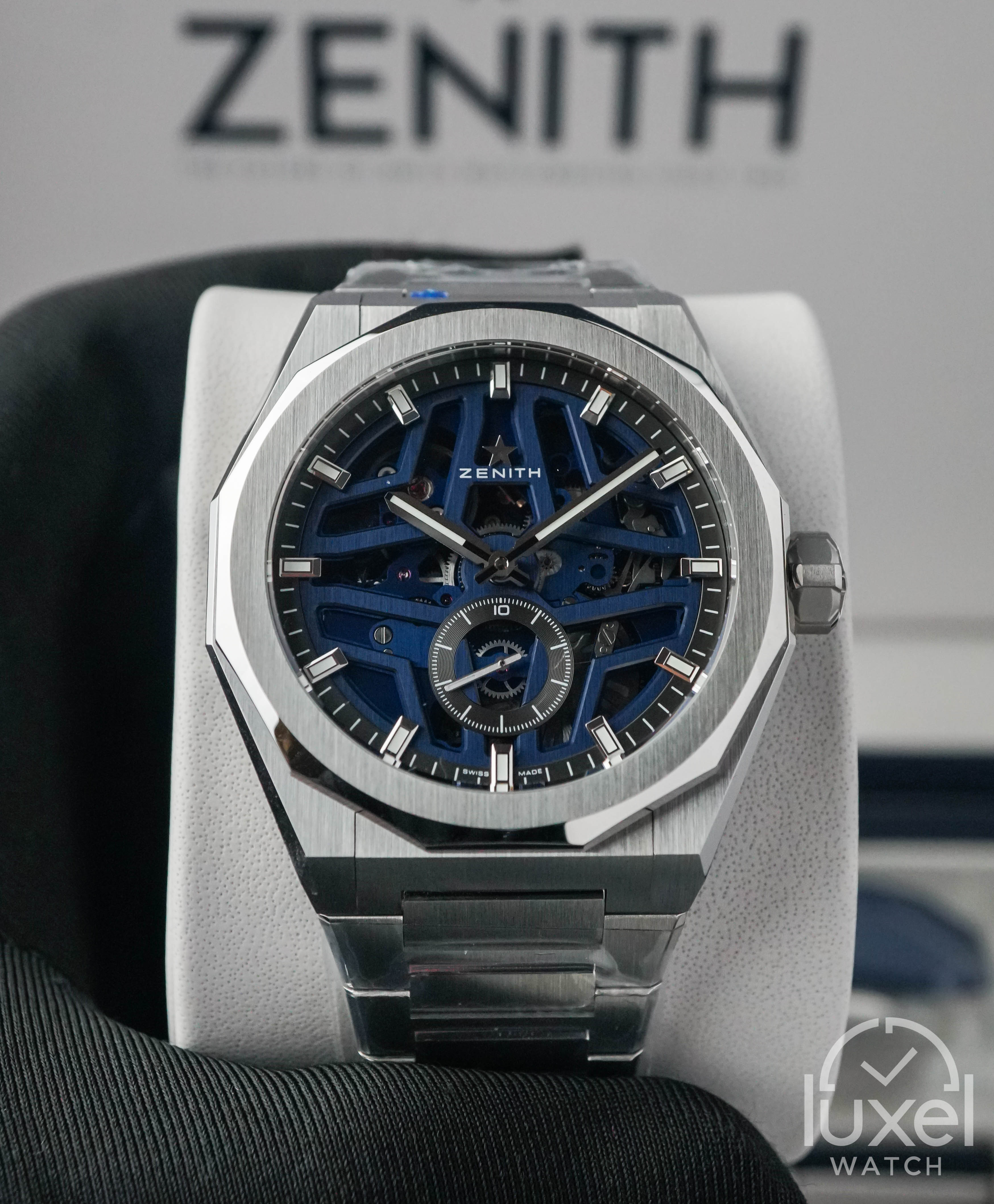 zenith Defy Skyline Skeleton With Blue Skeleton Dial Steel Bracelet 03.9300.3620/79.I001