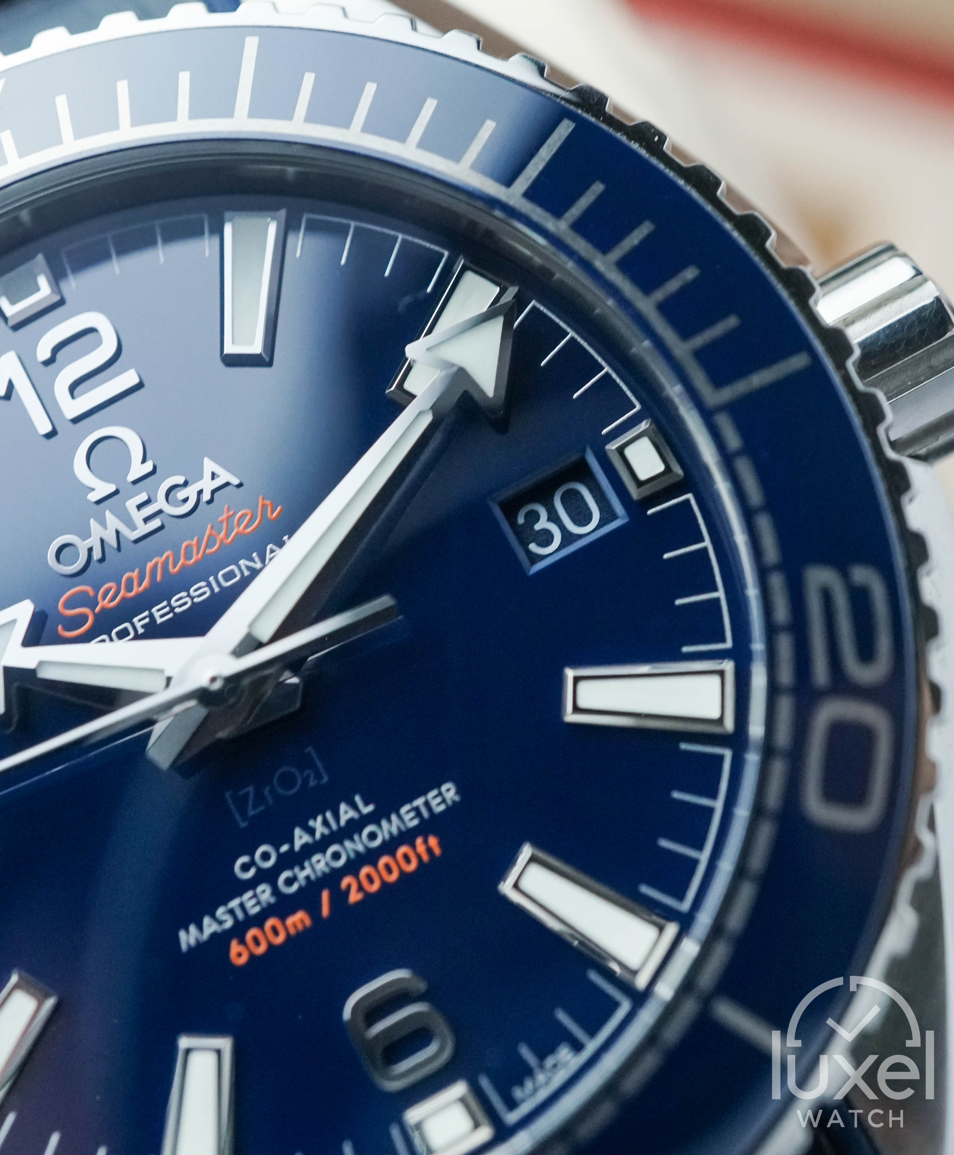 omega Seamaster Planet Ocean With Blue Dial Leather Strap 600M 215.33.40.20.03.001