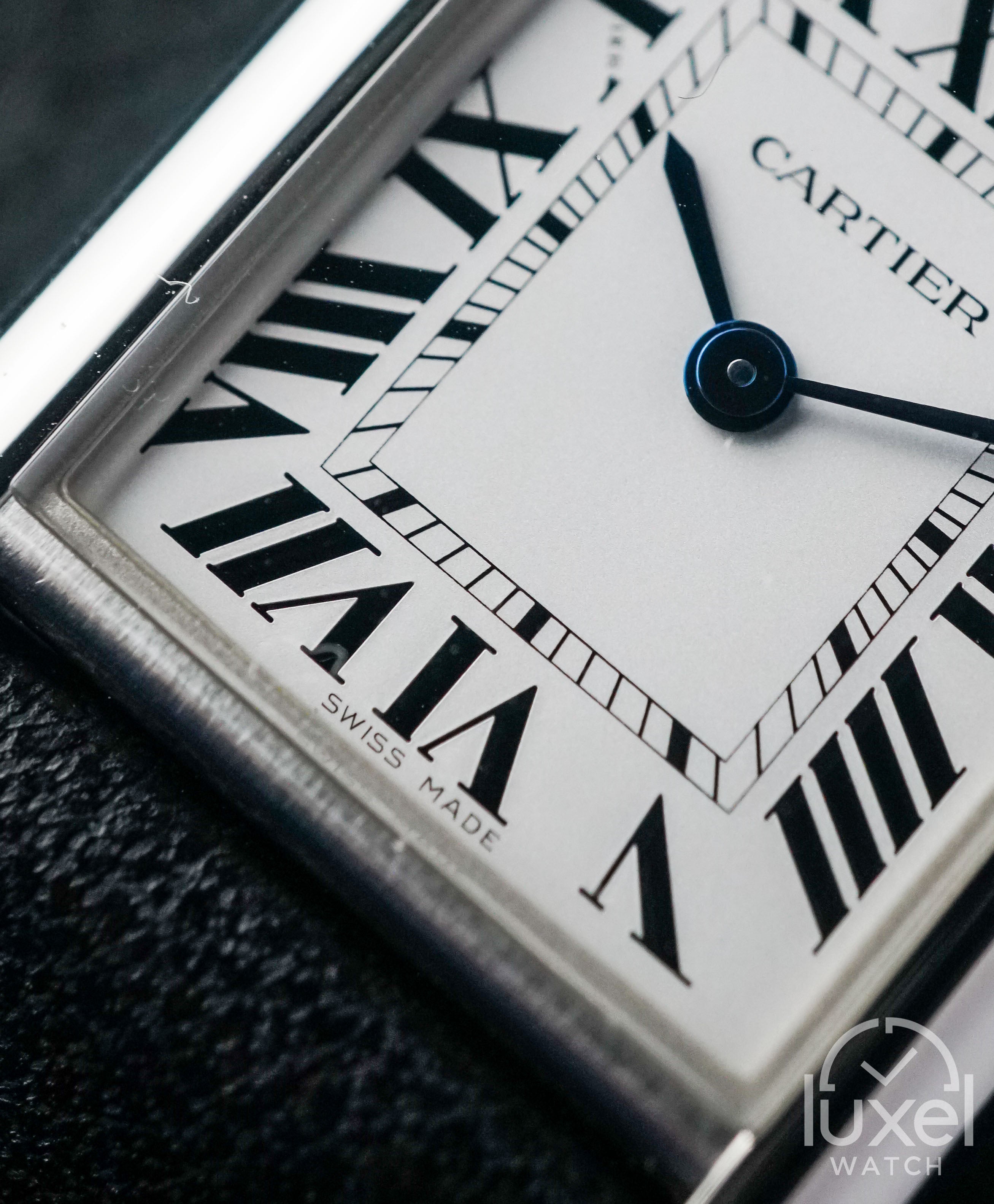 cartier Tank Must Small SolarBeat With White Dial Leather Strap WSTA0060