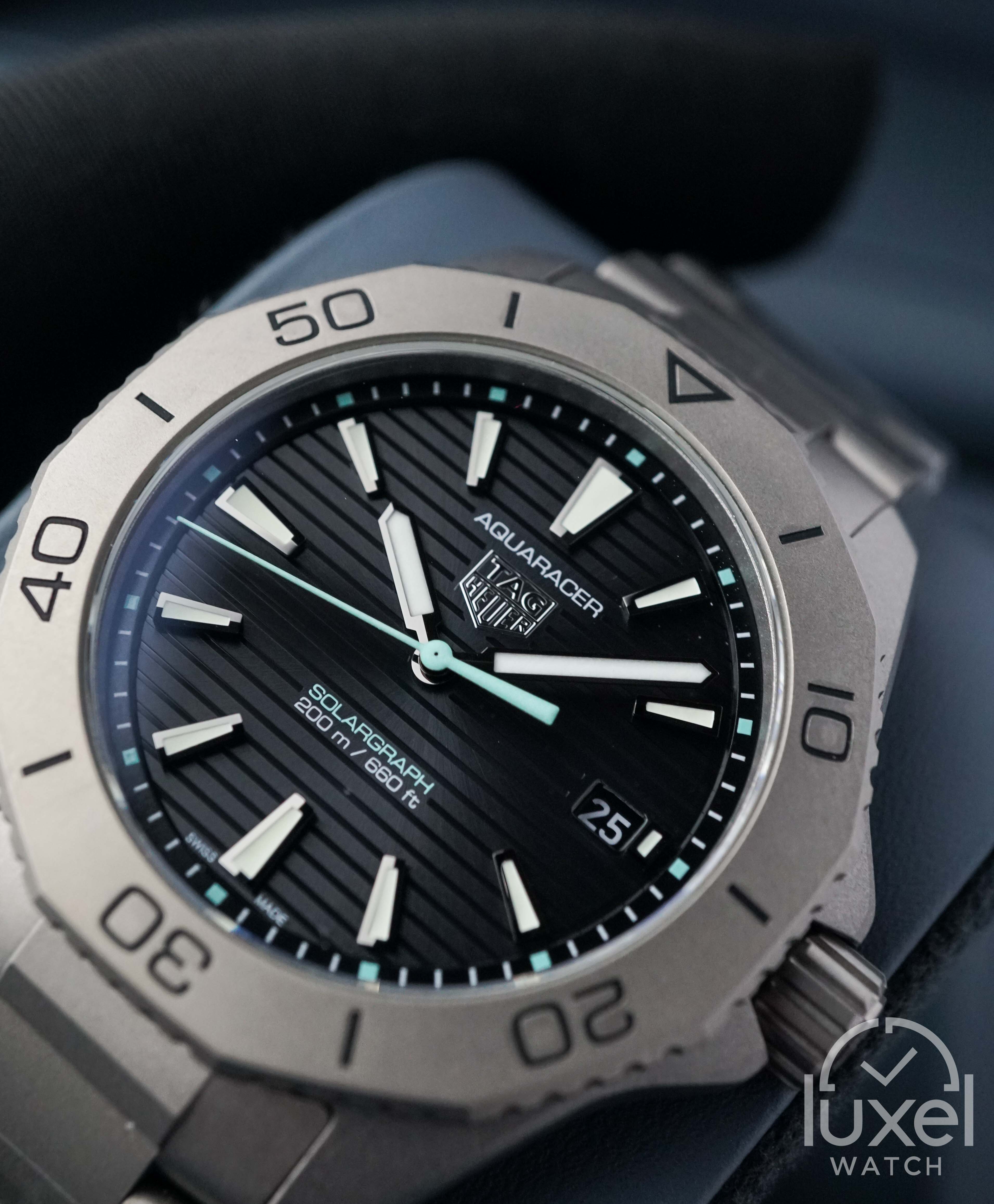 Tag Heuer Aquaracer 200 Solargraph With Black Dial Steel Bracelet WBP1180.BF0000