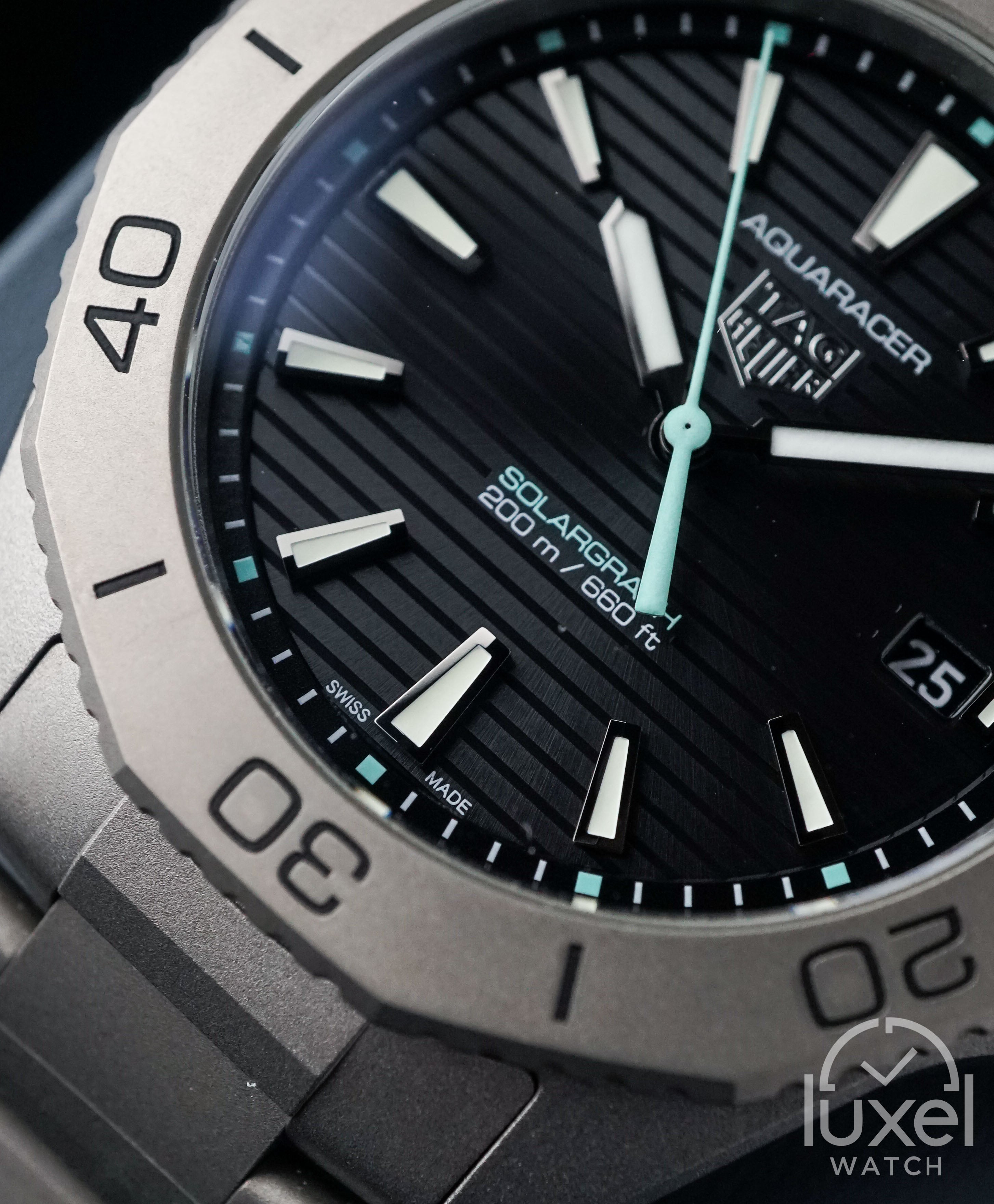 Tag Heuer Aquaracer 200 Solargraph With Black Dial Steel Bracelet WBP1180.BF0000