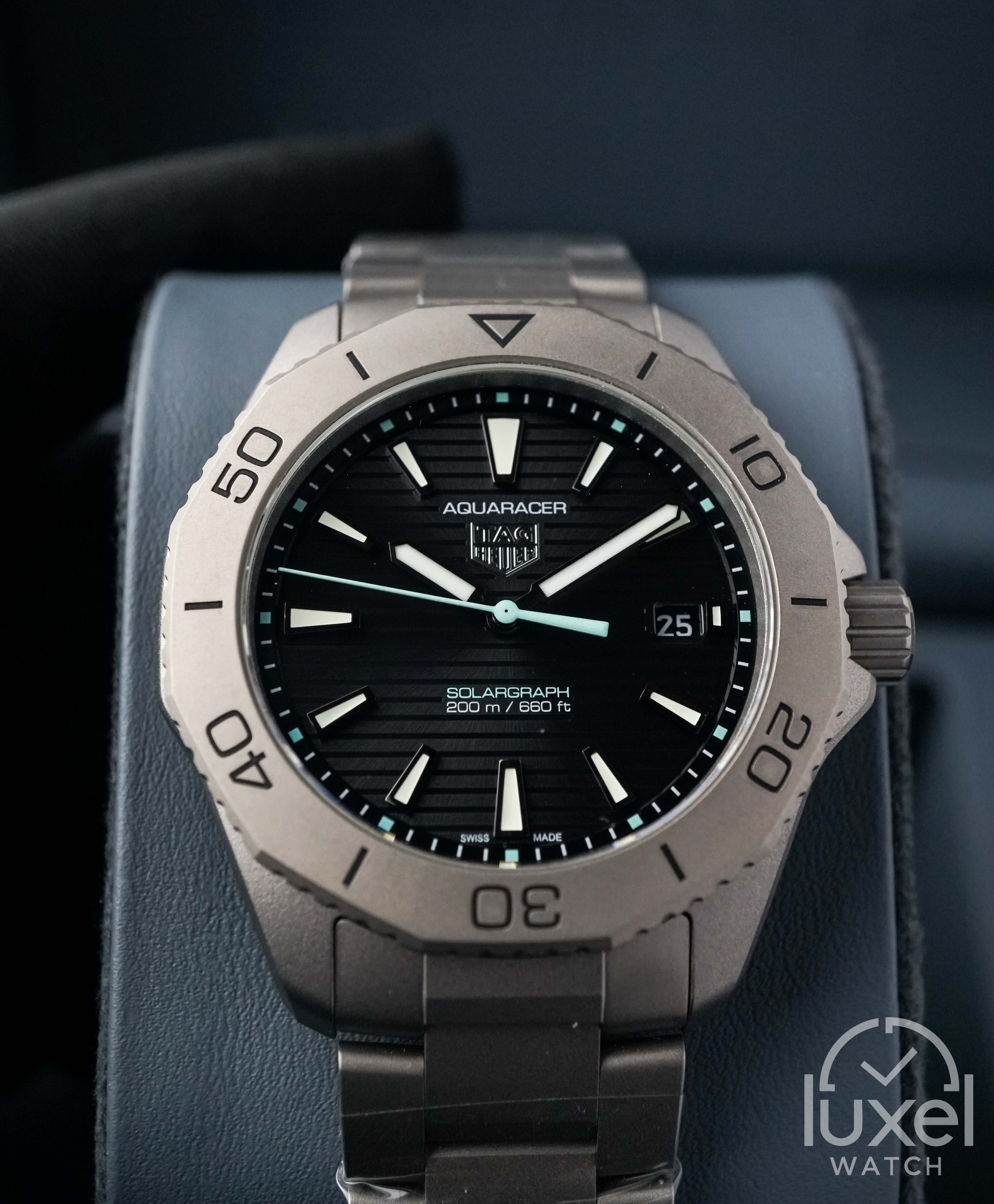 Tag Heuer Aquaracer 200 Solargraph With Black Dial Steel Bracelet WBP1180.BF0000